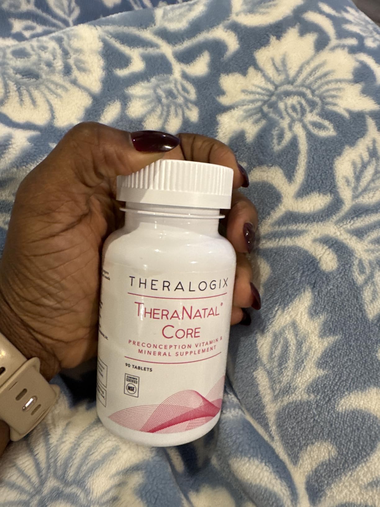 Theralogix TheraNatal Core Preconception Vitamin Supplement - 90-Day Supply - Prenatal Vitamins & Fertility Supplement for Women with Folate, Vitamin D3, Choline & More - NSF Certified - 90 Tablets customer photo 2
