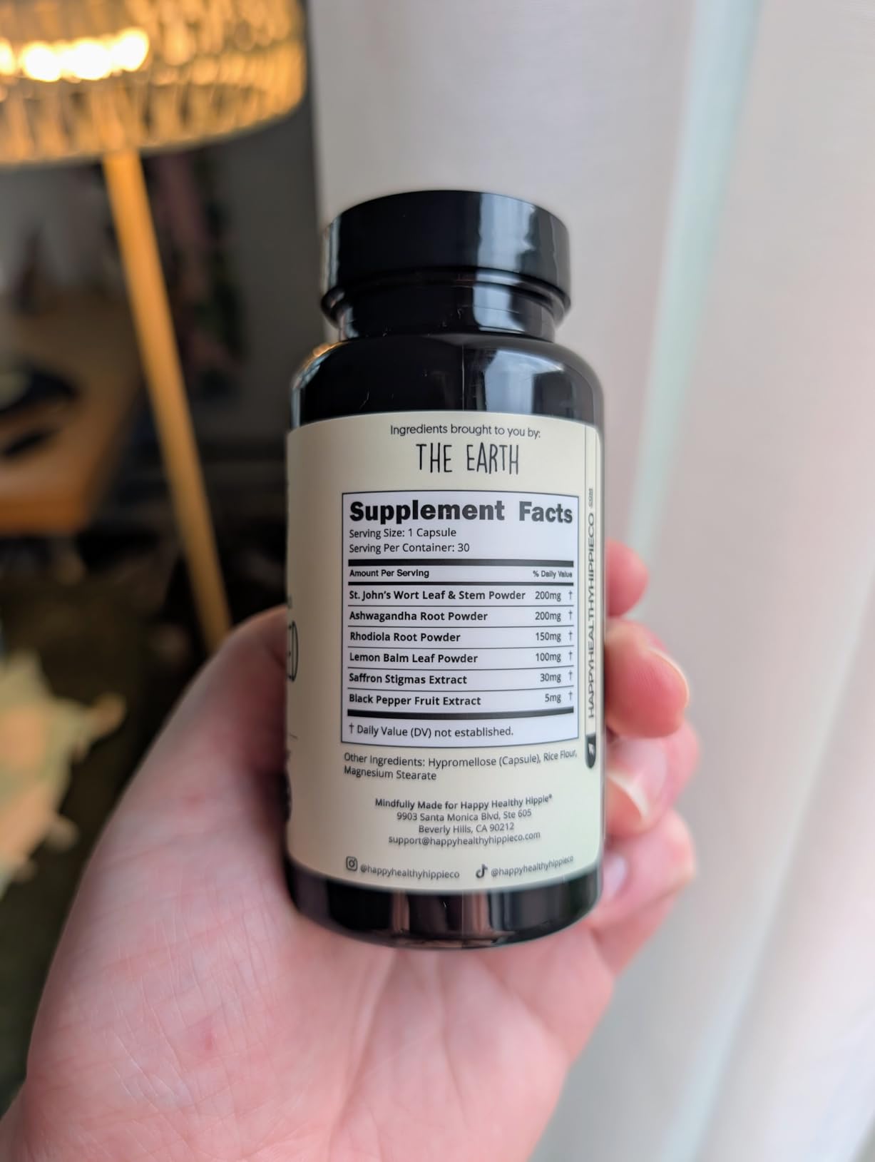 Joy-Filled Mood Support Supplement - 7 Herb Complex + St. Johns Wort | Stress Relief - Helps Calm The Mind & Body | 100% Plant-Based, Ashwagandha, Rhodiola Rosea | 60 Ct customer photo 2