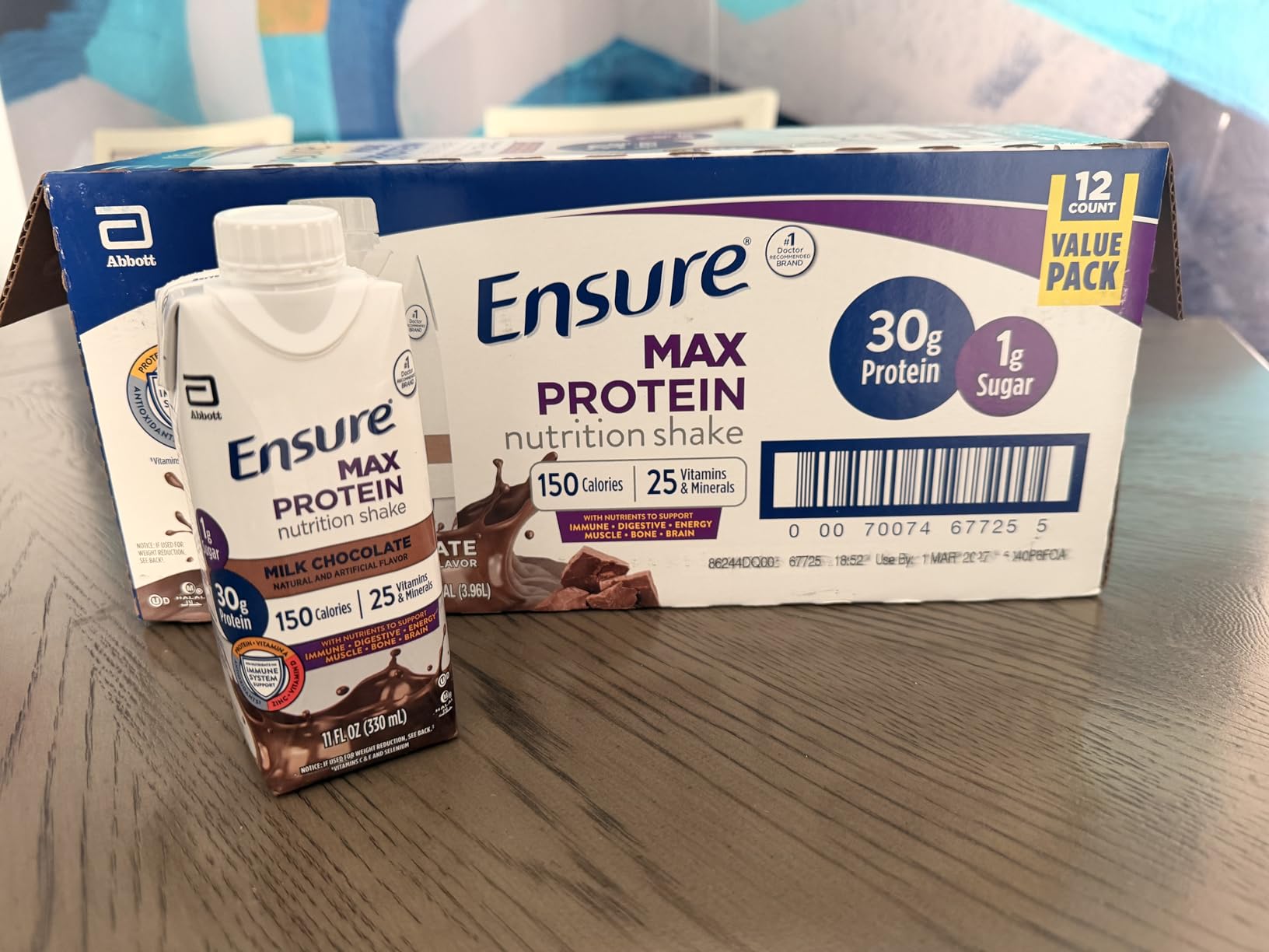 Ensure Max Protein Milk Chocolate Shake, 30g High Protein, 12 Pack customer photo 1