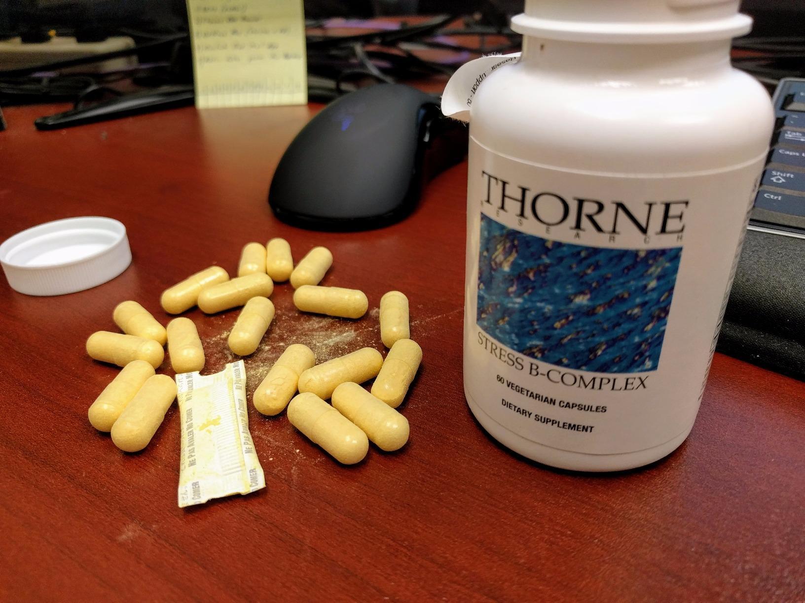 THORNE - Stress B-Complex - Vitamins B2, B6, B12 & Folate in Highly-Absorbable and Active Forms - Extra Vitamin B5 for Adrenal Support - 60 Servings customer photo 2