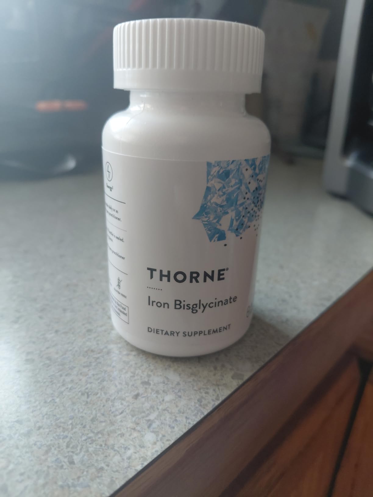 THORNE - Iron Bisglycinate - 25 mg Iron Supplement for Enhanced Absorption Without Gastrointestinal Side Effects - NSF Certified for Sport - Gluten-Free - 60 Servings customer photo 2