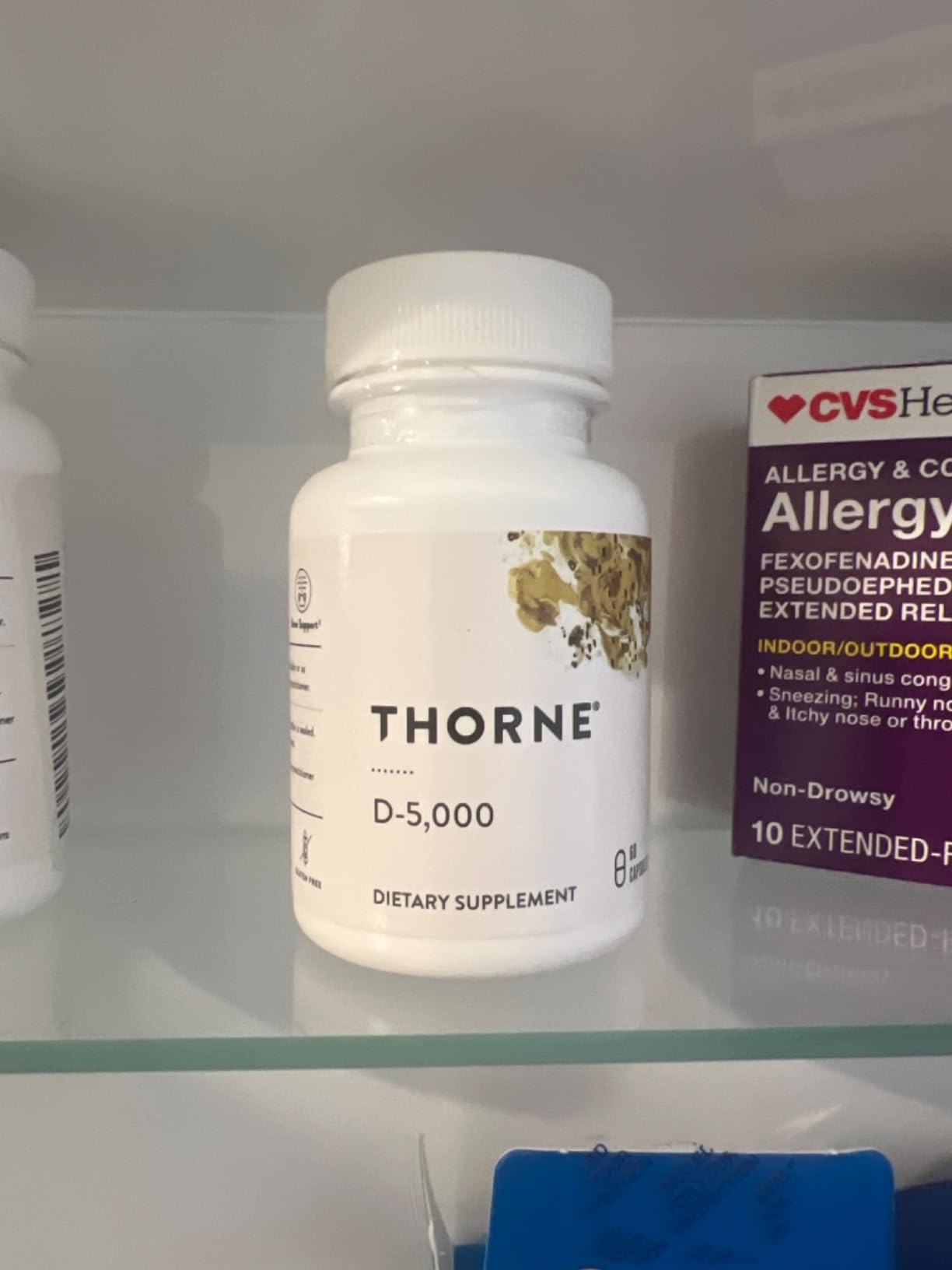 THORNE - Vitamin D-5,000 - Vitamin D3 Supplement - Supports Healthy Bones, Teeth & Muscles, Plus Cardiovascular & Immune Function - NSF Certified for Sport - Gluten, Dairy & Soy-Free - 60 Capsules customer photo 1