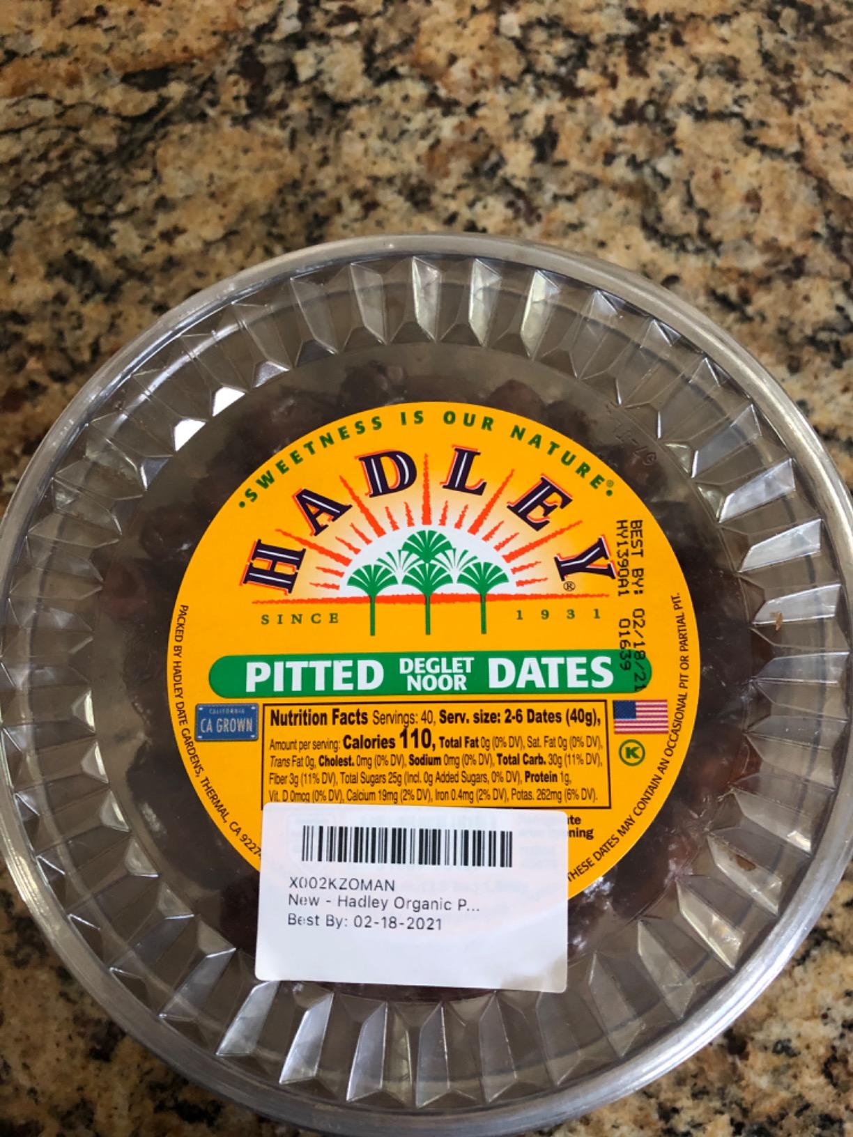Hadley Organic Pitted Dates California Grown Deglet Noor 40 OZ customer photo 1