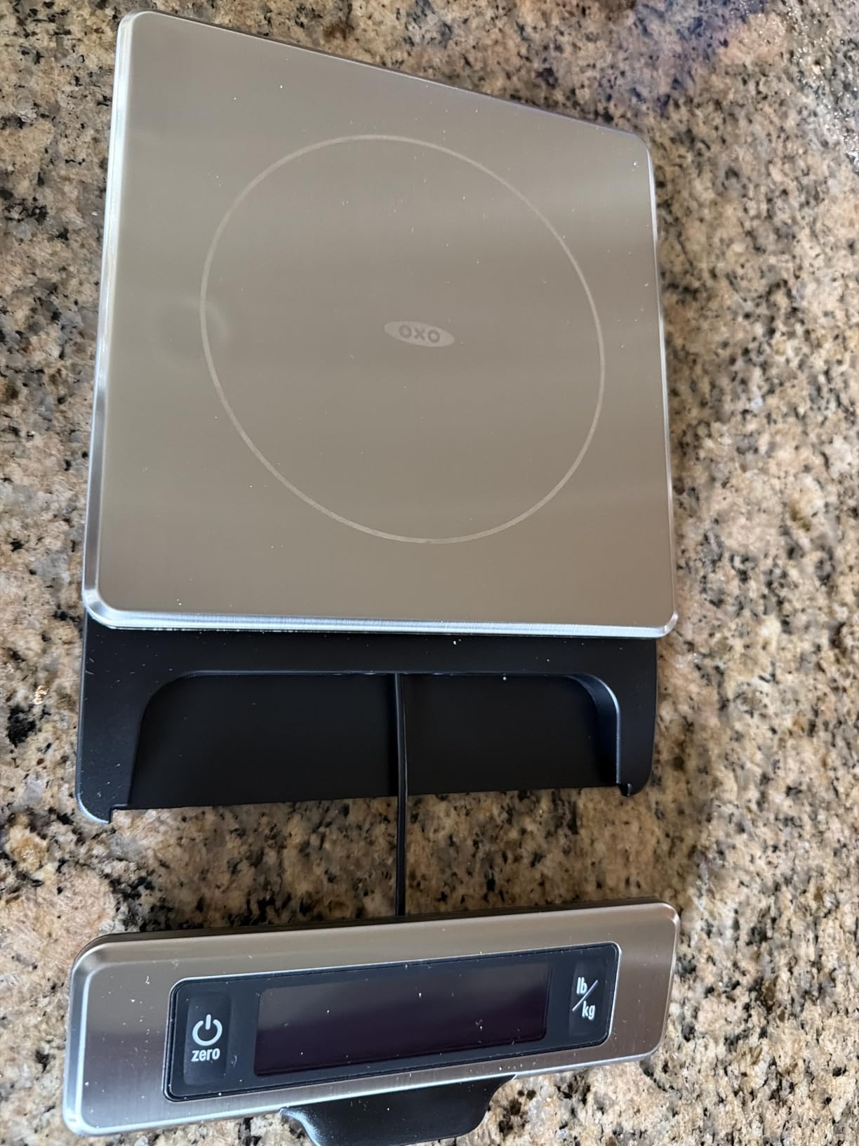 OXO Good Grips 11-Pound Stainless Steel Kitchen Scale with Pull-Out Display - Black customer photo 1