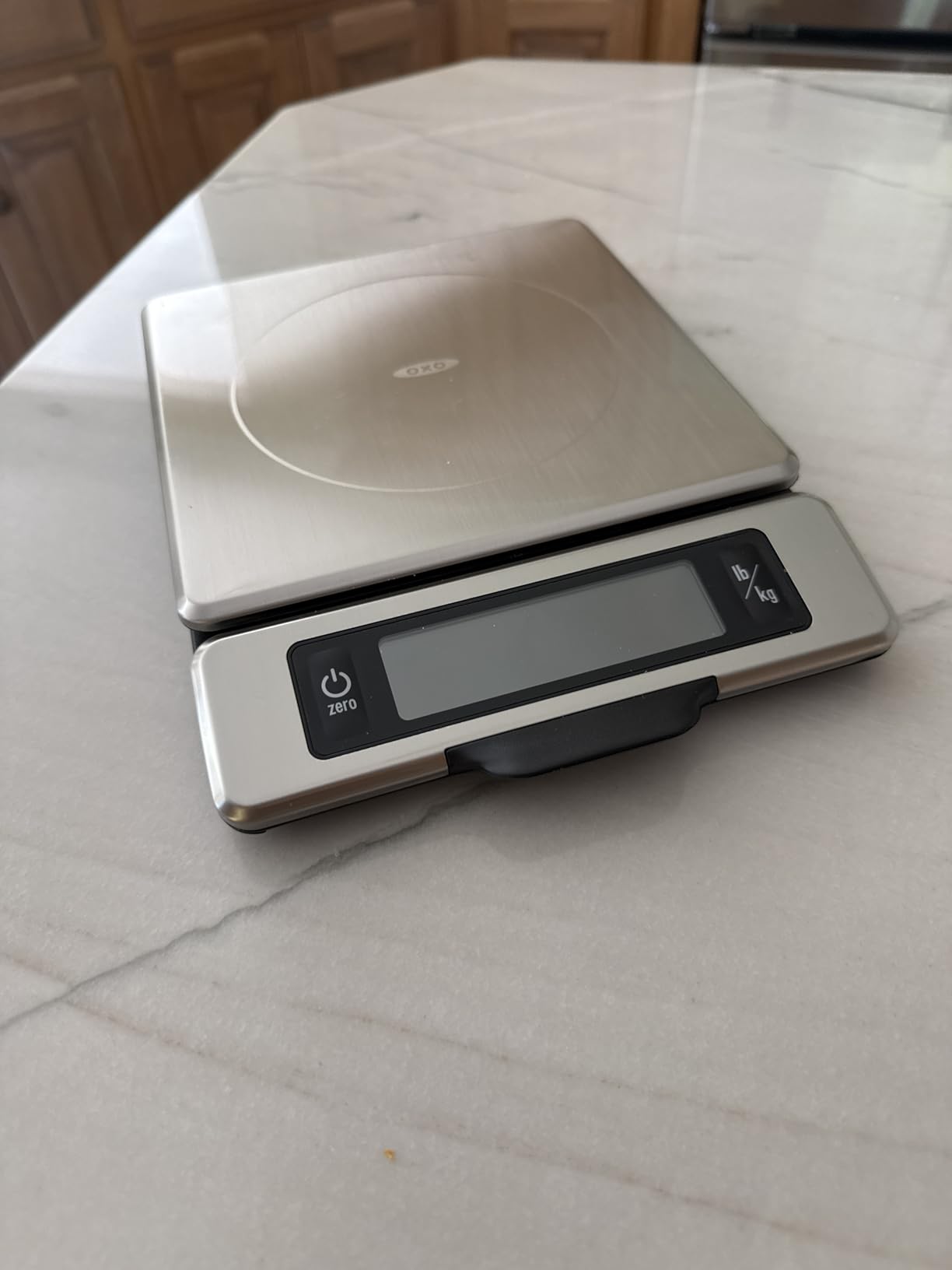 OXO Good Grips 11-Pound Stainless Steel Kitchen Scale with Pull-Out Display - Black customer photo 2