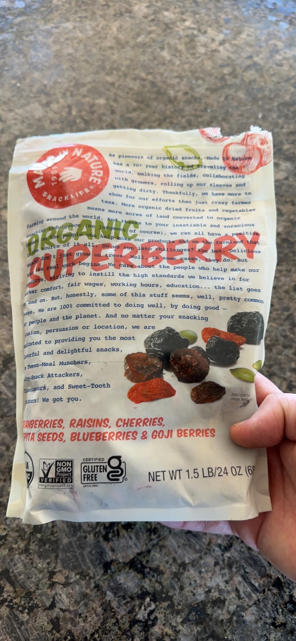 Made In Nature Organic Dried Cranberries, Vegan, Non GMO, 5 Ounces (Pack Of 6) customer photo 1