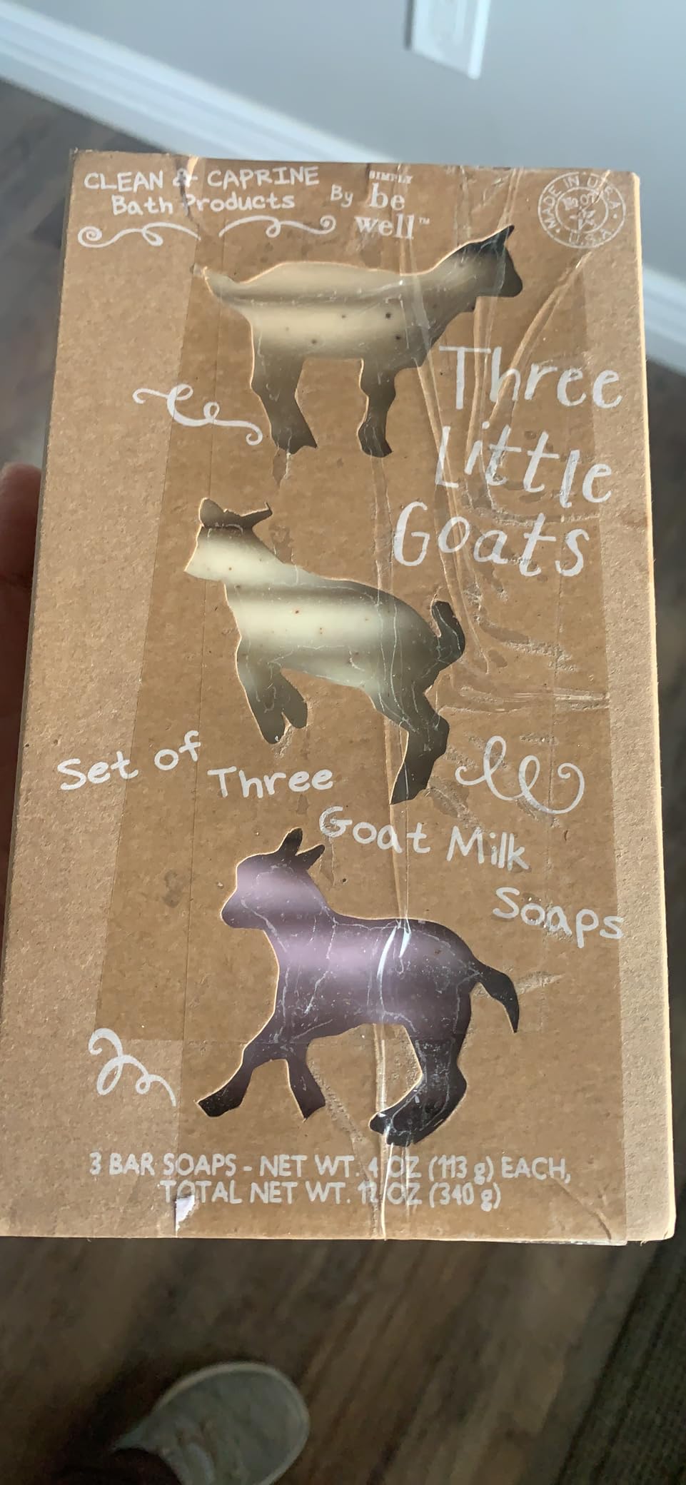 San Francisco Soap Company Simply Be Well Three Little Goats Goat Milk Soap Gift Set of 3 (Set I) | Almond, Honey Apricot, & Lavender | customer photo 1