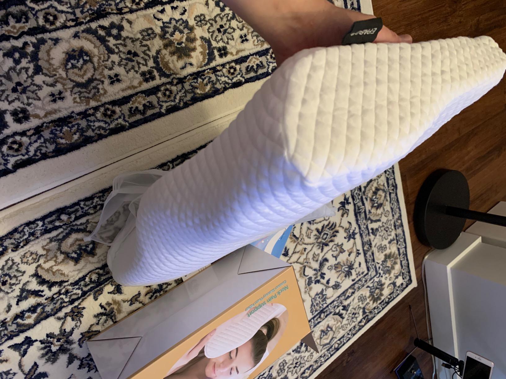 EPABO Contour Memory Foam Pillow Orthopedic Sleeping Pillows, Ergonomic Cervical Pillow for Neck Pain - for Side Sleepers, Back and Stomach Sleepers, Free Pillowcase Included customer photo 2