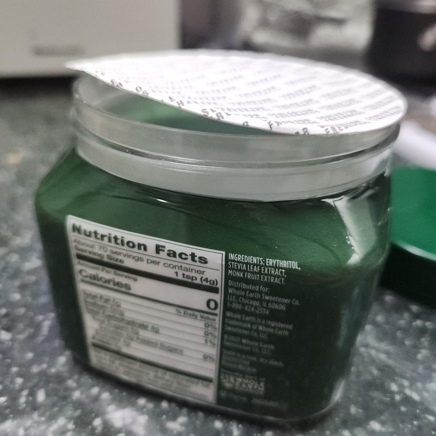 Whole Earth Stevia and Monk Fruit Plant-Based Sweetener, 9.8 Ounce Jar customer photo 1