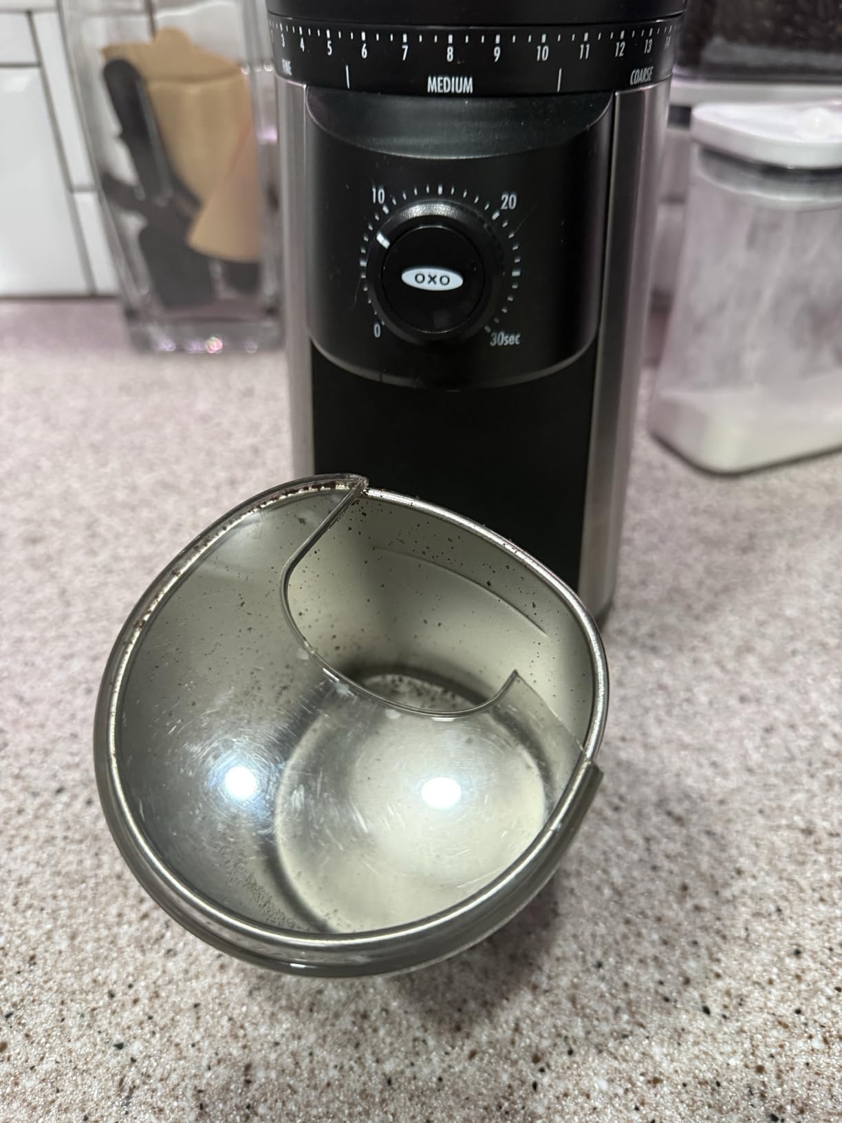 OXO Brew Conical Burr Electric Coffee Bean Grinder - 12 Oz, Silver | Stainless Steel Burrs, One-Touch Automatic, 43 Grind Settings For Drip Coffee, French Press, Cold Brew customer photo 1