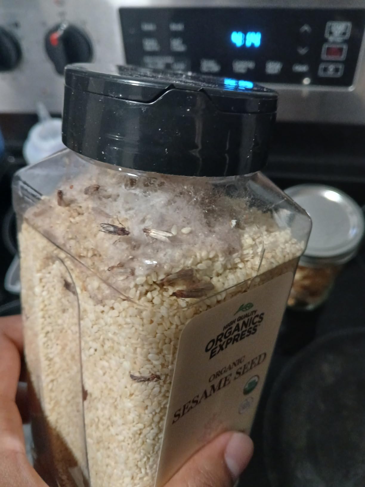 HQOExpress | Organic White Sesame Seed | Raw Sesame Seeds for Cooking and Food Seasoning - Semillas de Ajonjoli - Non-GMO, Vegan & Certified Kosher - 18 oz. Chef Jar customer photo 2