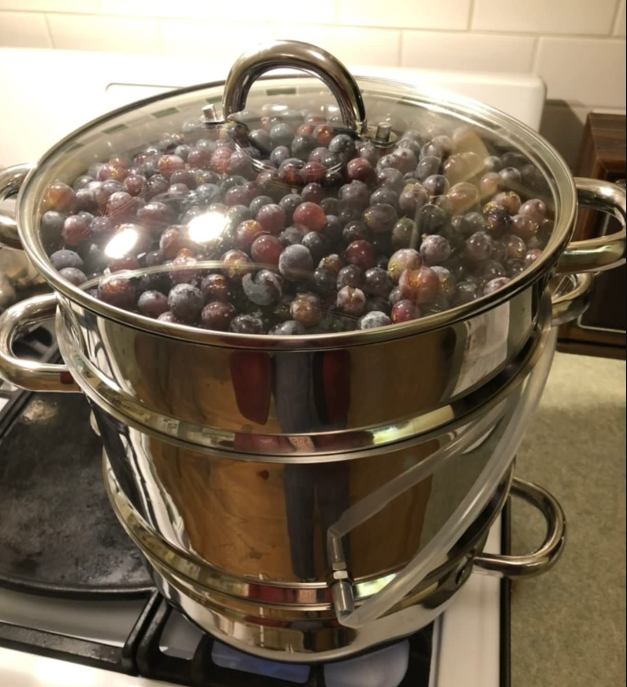 Lehman's Mehu-Maija Steam Juicer, 11 Quart Stainless Steel with Lid, Hose, Clamp, Loop Handles, Multipot Cookware for Making Juices, Jelly, Sauces customer photo 1