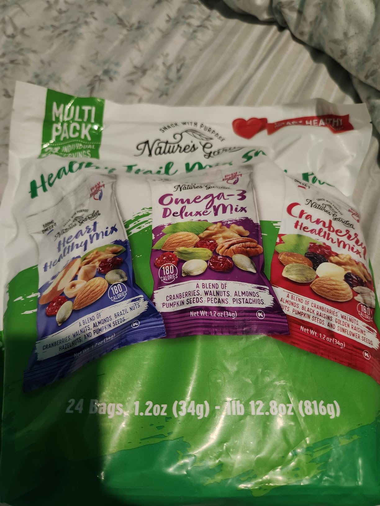 Nature's Garden Trail Mix Snack Pack 28.8oz (24x1.2oz), Individual Servings customer photo 2