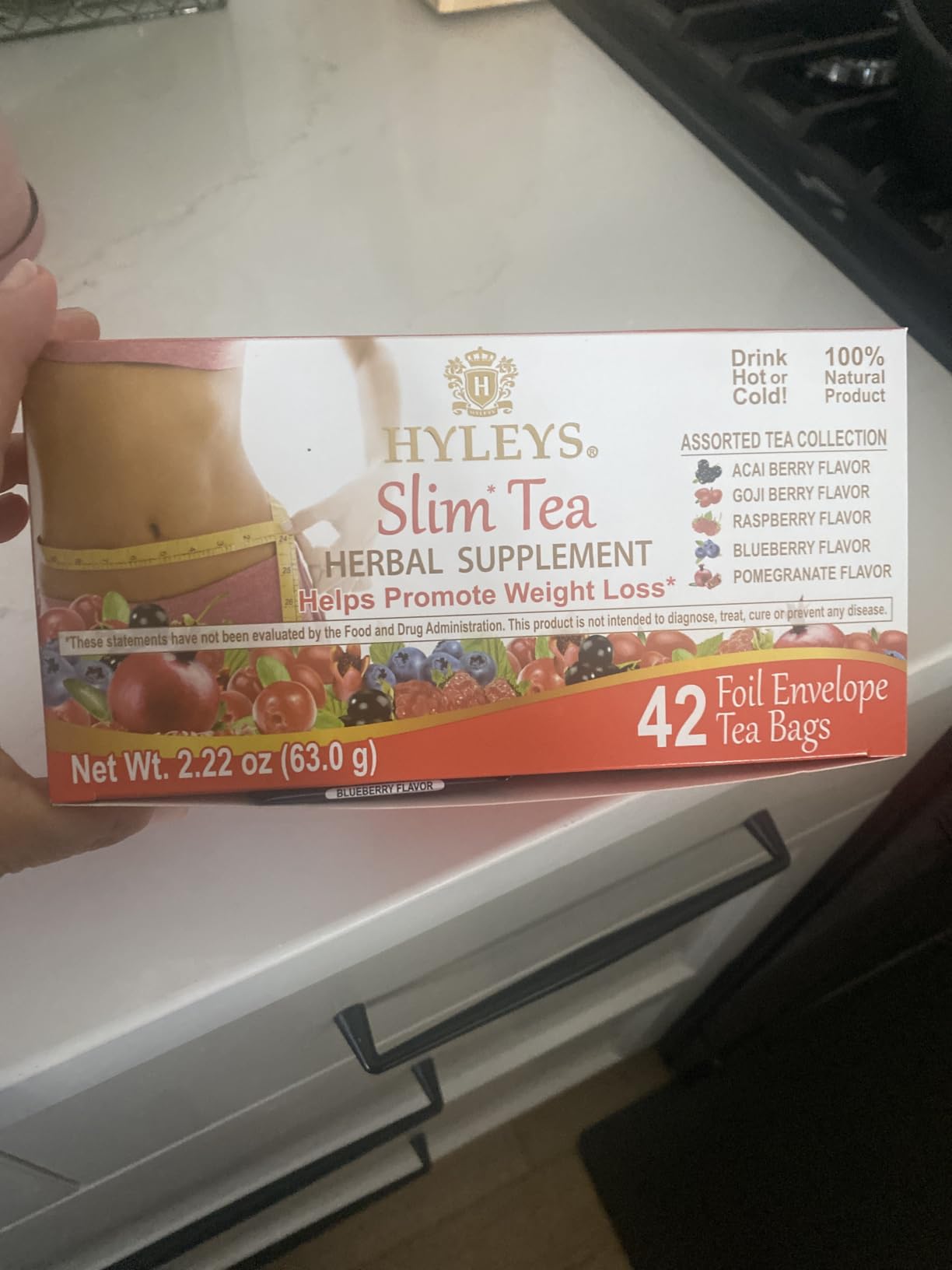 Hyleys Slim Tea 42 Ct Assorted - Weight Loss Herbal Supplement Cleanse and Detox - 42 Tea Bags customer photo 2