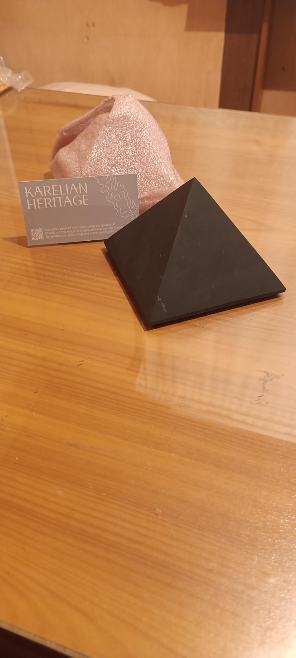 Authentic Shungite Pyramid Polished 2