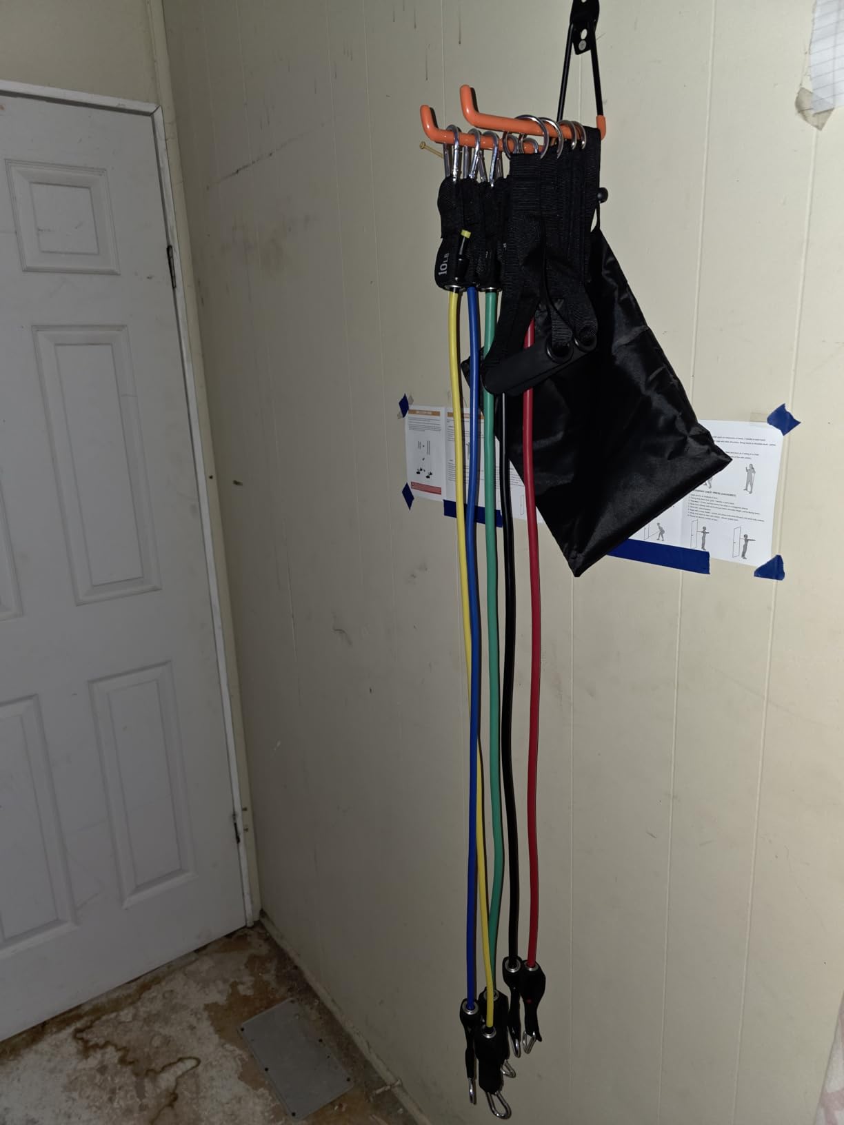 WHATAFIT Resistance Bands, Exercise Bands, Workout Bands with Handles, Door Anchor and Ankle Straps, 5 Resistance Levels customer photo 1