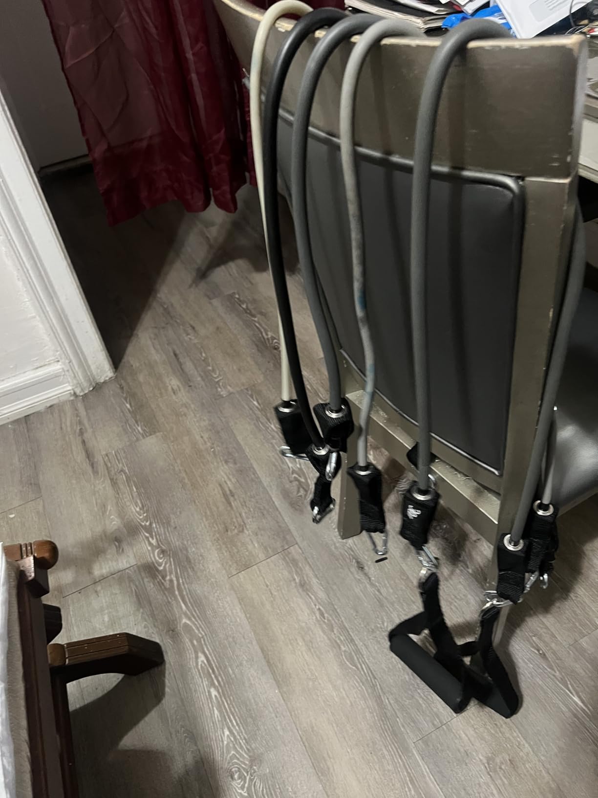 WHATAFIT Resistance Bands, Exercise Bands, Workout Bands with Handles, Door Anchor and Ankle Straps, 5 Resistance Levels customer photo 2