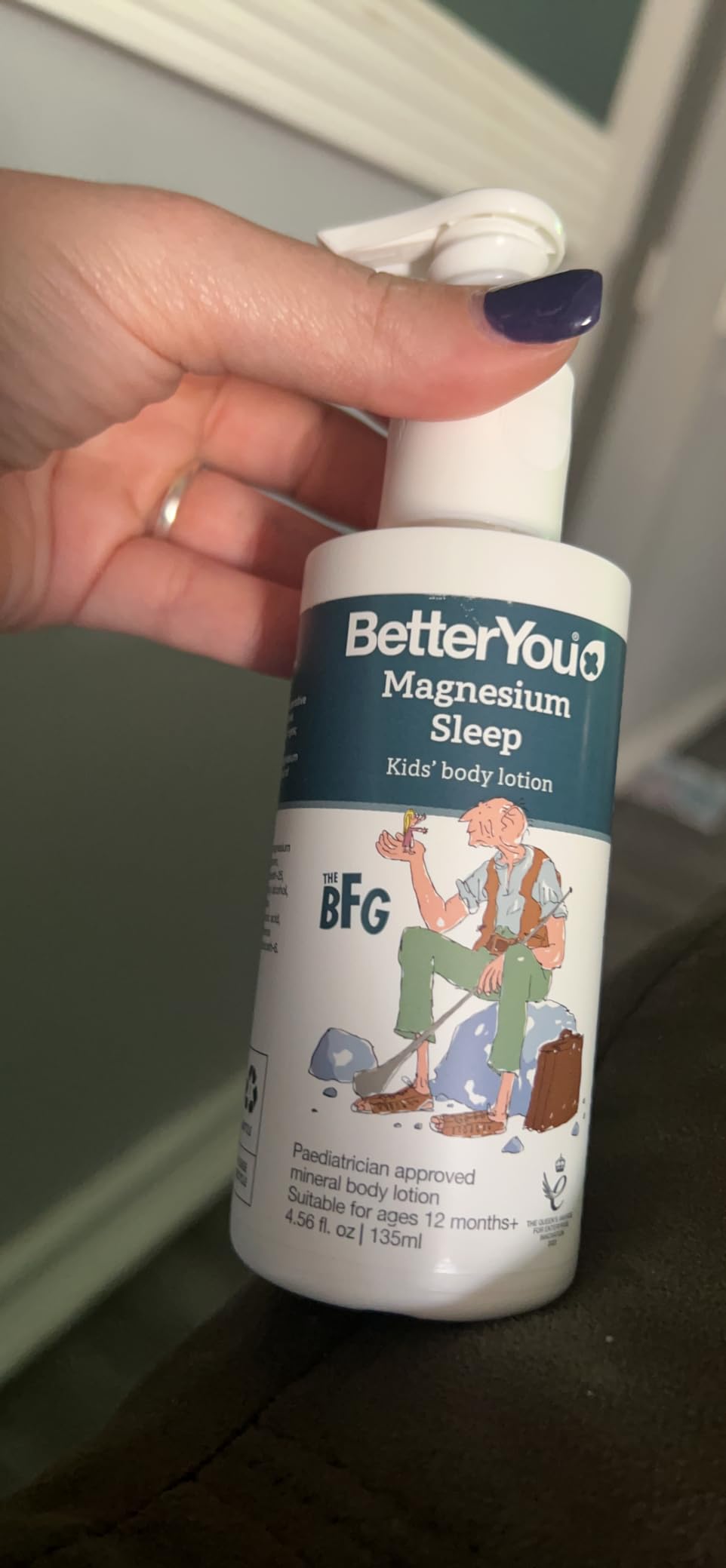 BetterYou Magnesium Sleep Body Lotion - Relaxing Kids Body Lotion - Magnesium Cream WIth Lavender And Chamomile - For Children One And Up - 4.56 oz customer photo 1