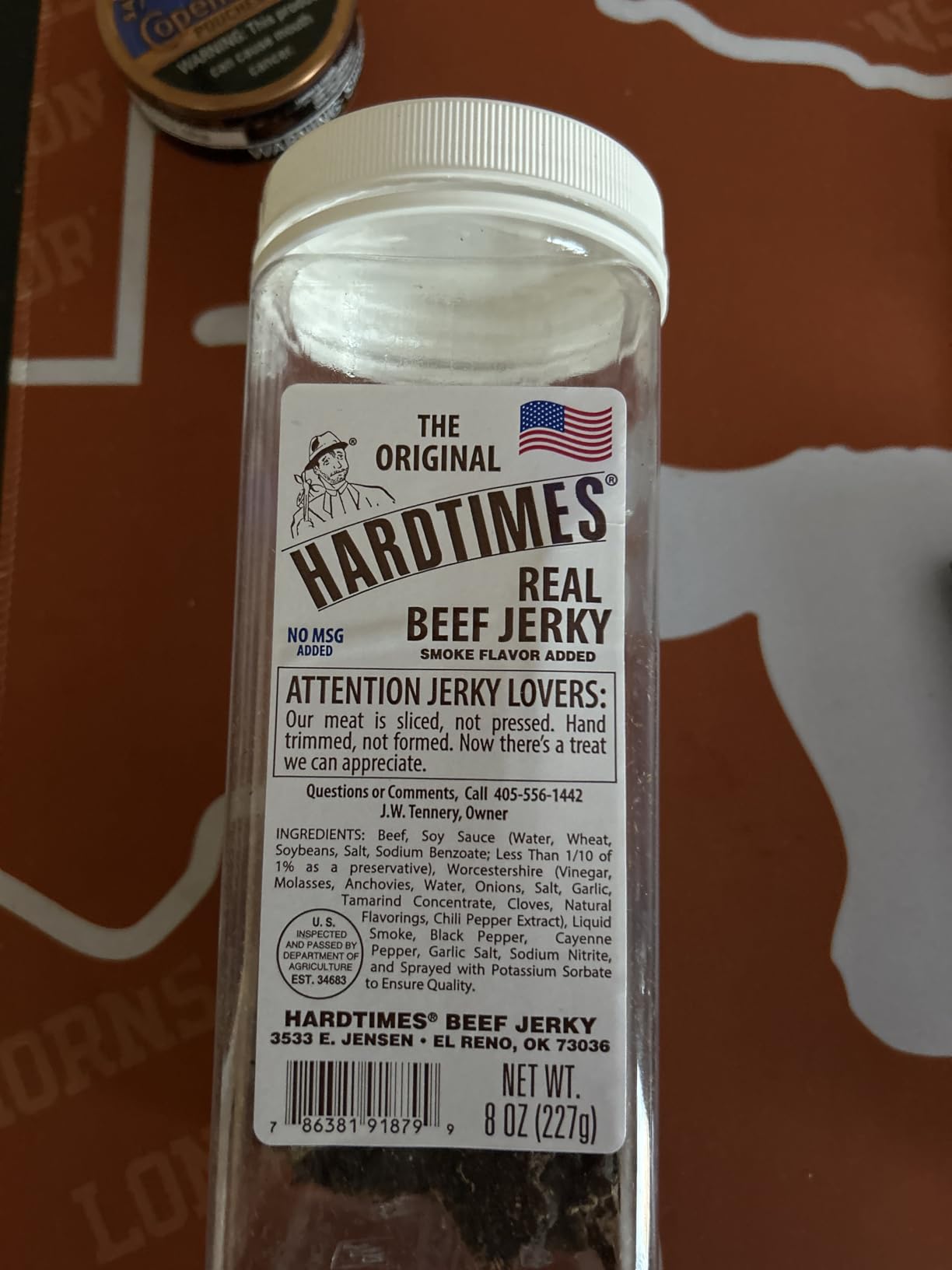 Hardtimes Handcrafted Beef Jerky - Original Flavor - 8 oz. Jar customer photo 1