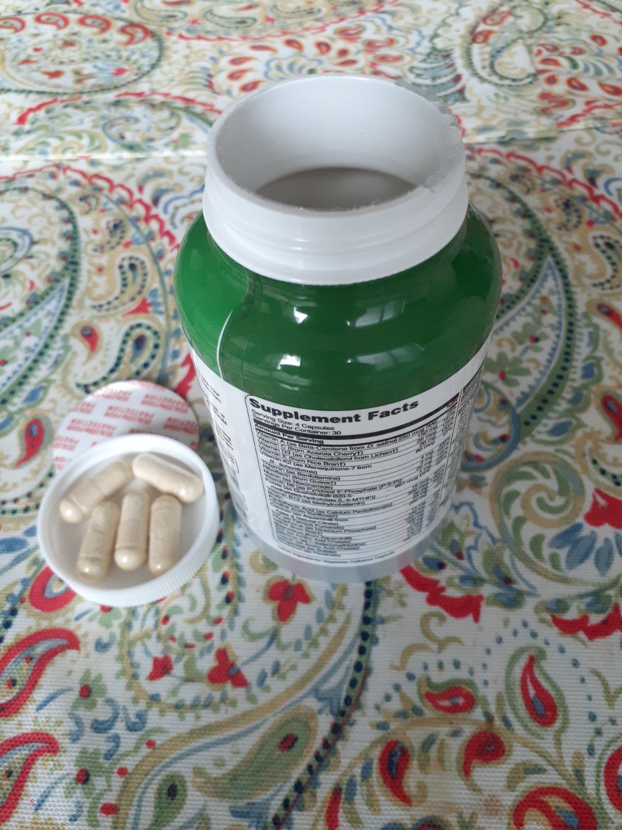 Herbtonics Whole Food Multivitamin for Men & Women - Vegan Multivitamin with Real Fruits & Veggies, Probiotics, CoQ10, Turmeric & More - 120 Capsules customer photo 2
