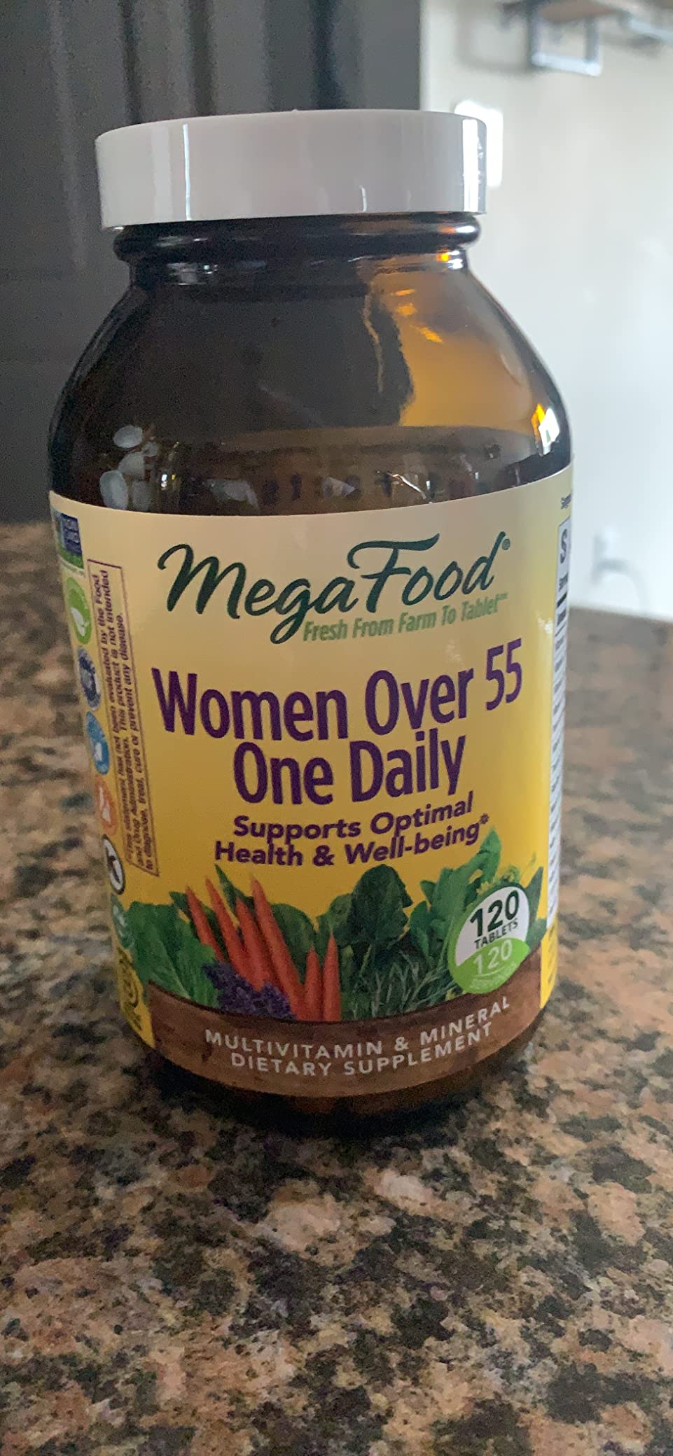 MegaFood, Women Over 55 One Daily, Supports Optimal Health and Wellbeing, Multivitamin and Mineral Dietary Supplement, Vegetarian, 60 tablets (60 servings) customer photo 1