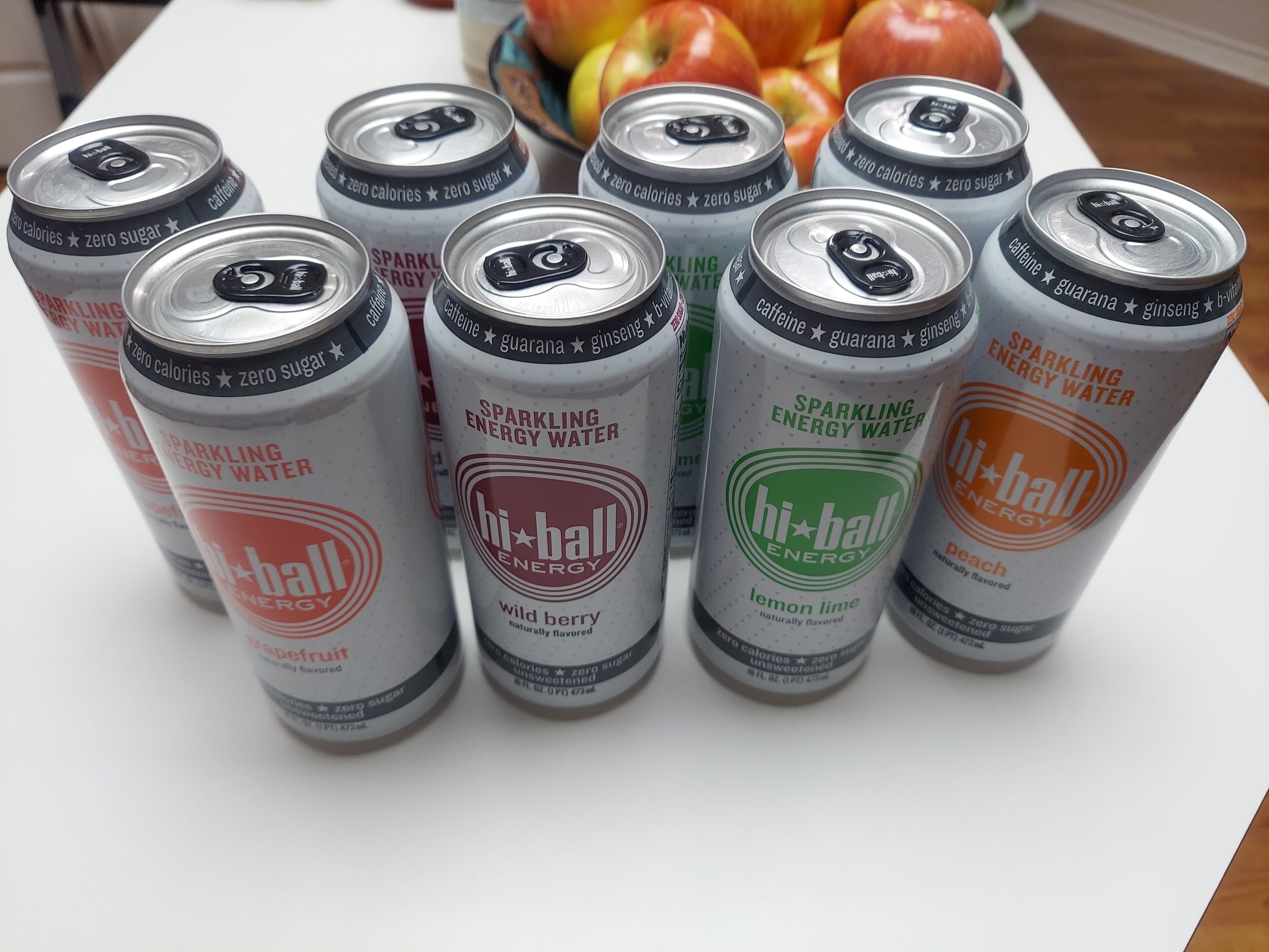 Hiball Clean Energy Drink - Variety Pack - Zero Sugar, Zero Calorie Sparkling Water with 160mg Organic Caffeine, 50mg Organic Ginseng, 50mg Organic Guarana and B Vitamins - 16 fl oz (8-Pack) customer photo 1