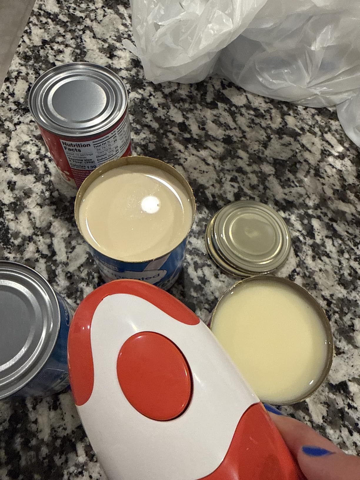 Kitchen Mama Auto Electric Can Opener: Open Your Cans with A Simple Press of Button - Automatic, Hands Free, Smooth Edge, Battery Operated, YES YOU CAN (Red) customer photo 2