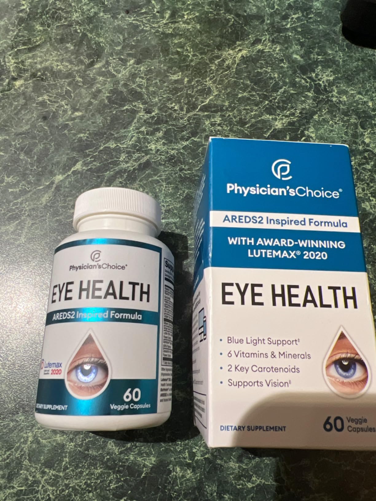 Physician's Choice Eye Health - Lutein, Zeaxanthin & Bilberry Extract - Supports Eye Strain, Dry Eyes, and Vision Health - 2 Award-Winning Clinically Proven Eye Vitamin Ingredients - Carotenoid Blend customer photo 2