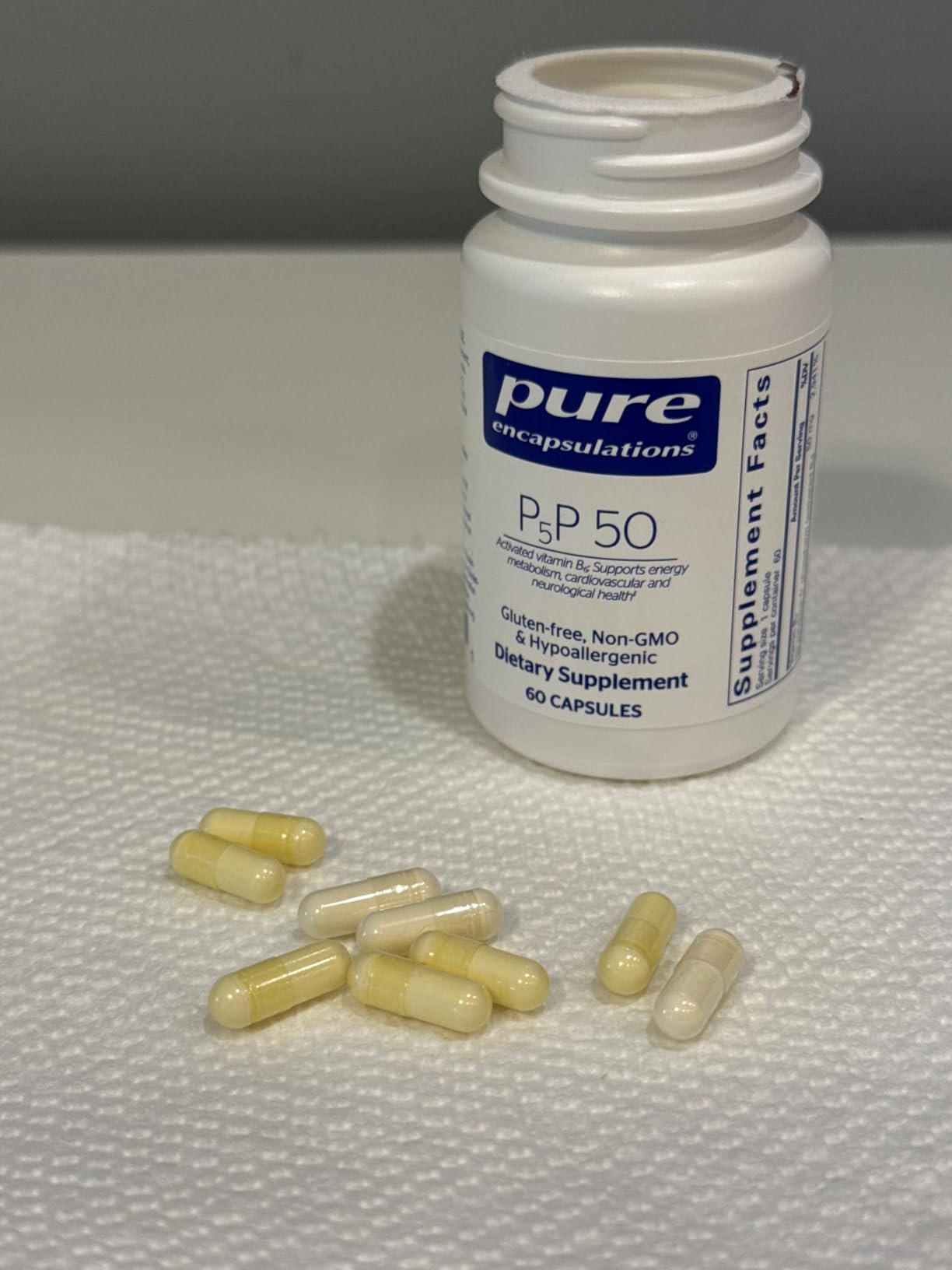 Pure Encapsulations P5P 50 - Active Vitamin B6 - Supports Energy Metabolism & Brain Health - Gluten Free & Non-GMO - 60 Capsules customer photo 2