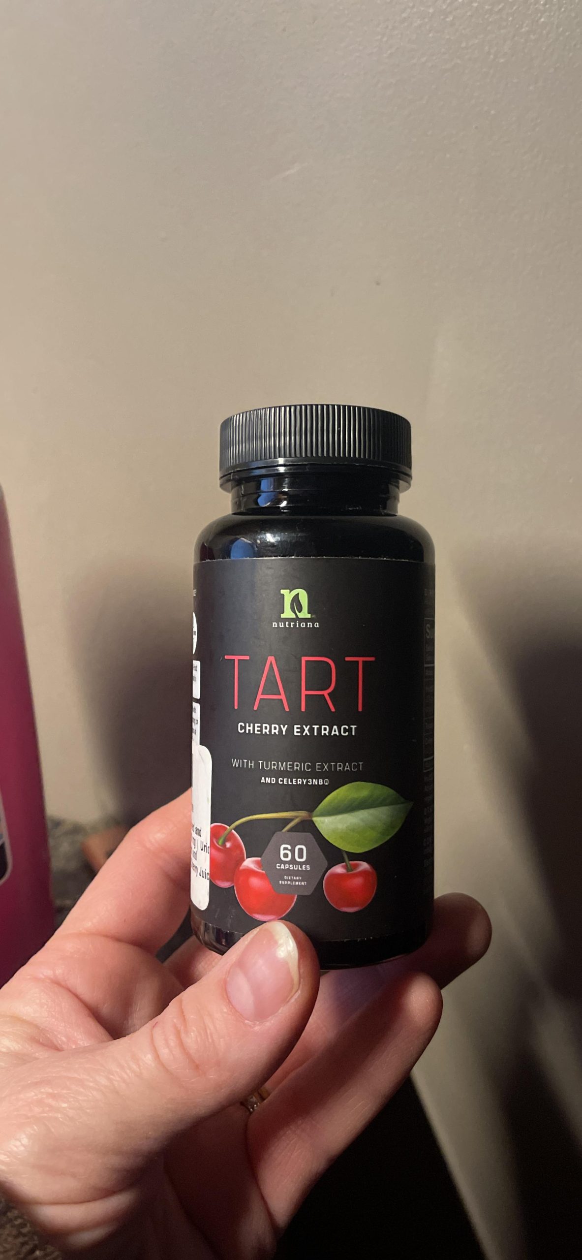 Nutriana Ultra High Strength Tart Cherry Extract Capsules with Turmeric & Celery Seed for Feet & Joint Support Uric Acid Flush Cleanse & Purge Pills, 60 Veggie Capsules Manufactured in USA customer photo 1
