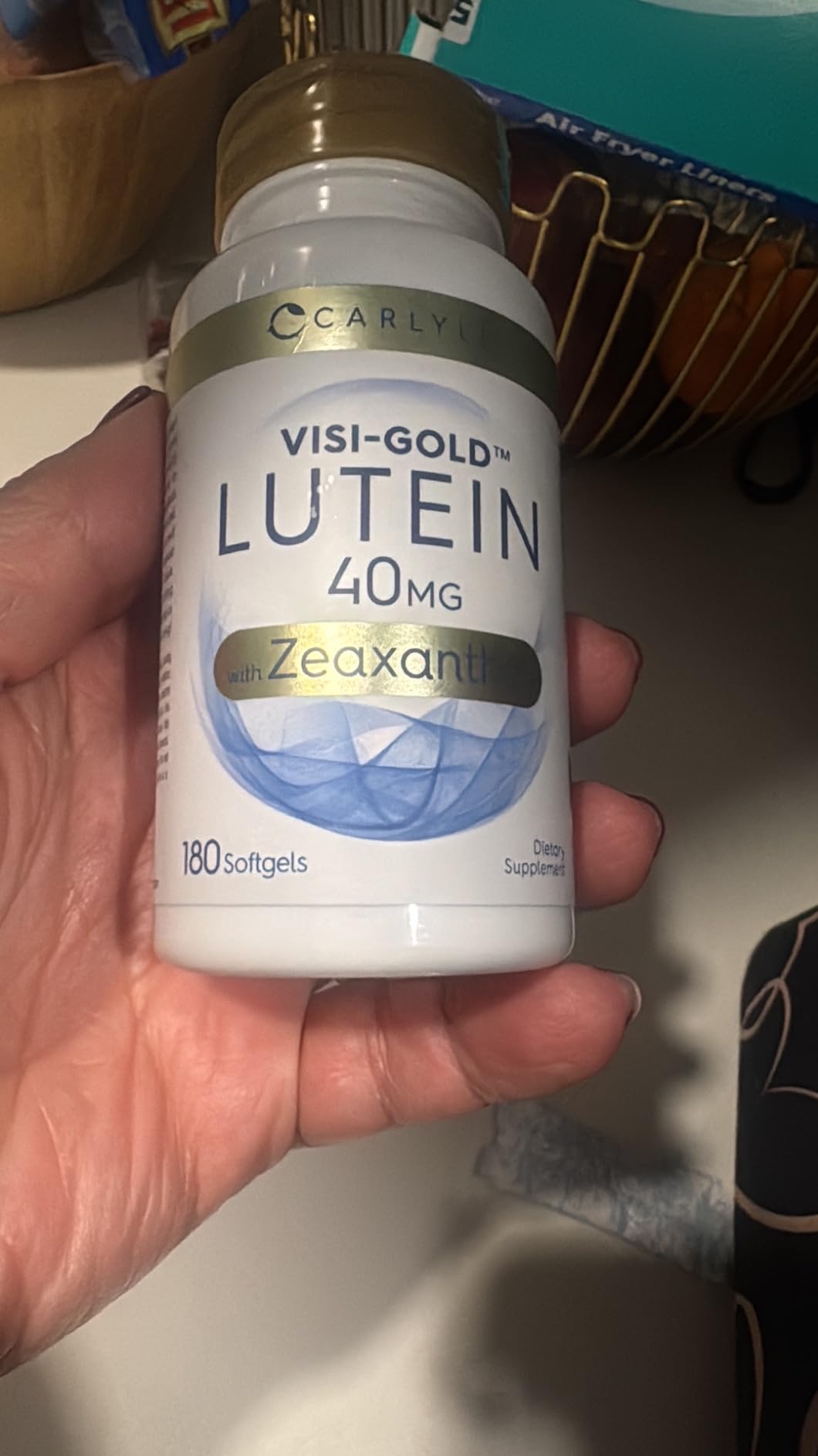 Carlyle Lutein and Zeaxanthin Supplement | 40mg | 180 Softgels | Pills for Eyes | Eye Health Vitamins | Visi-Gold | Non-GMO and Gluten Free customer photo 1