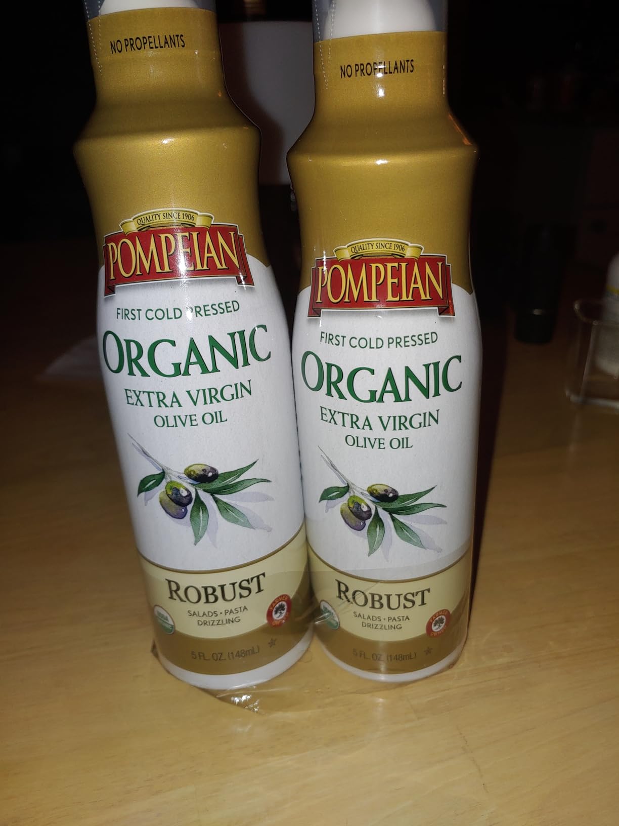 Pompeian USDA Certified Organic Extra Virgin Olive Oil Non-Stick Cooking Spray, No Propellants, 5 Fl Oz customer photo 1