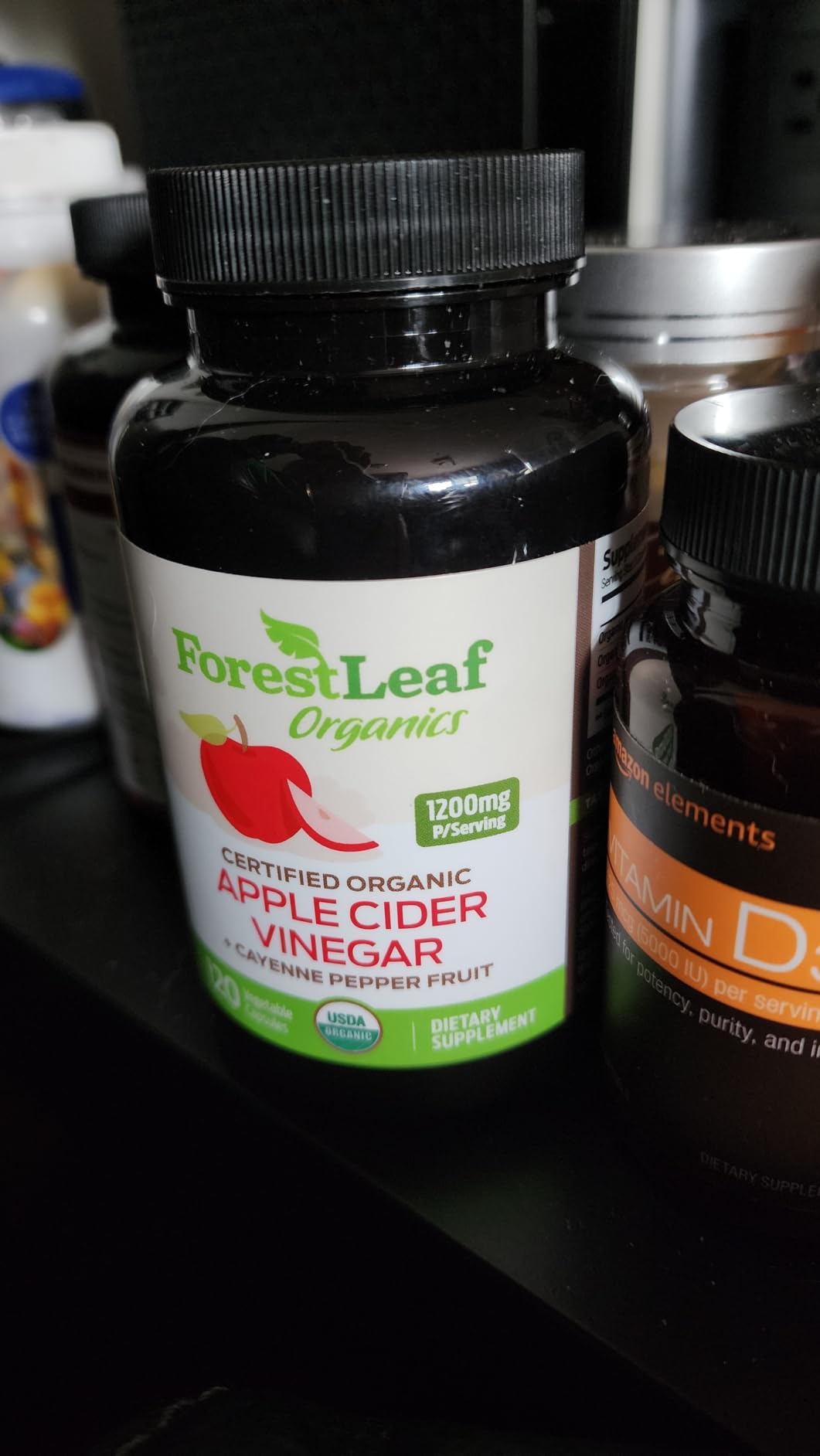 USDA Organic Apple Cider Vinegar Capsules with Mother, 1200 mg | Vegan & Non-GMO | Apple Cider Vinegar Pills with Cayenne Pepper & Ginger Root | 120 Caps customer photo 2
