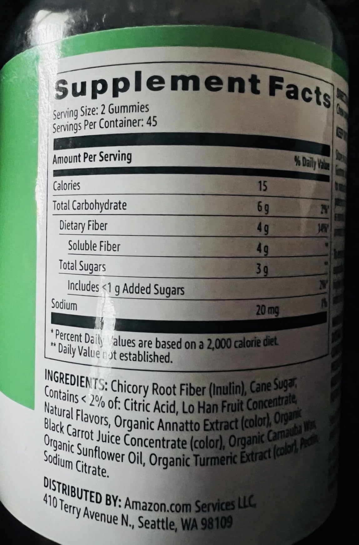 Amazon Basics Soft Fiber Gummies for Digestive Health and Regularity, Orange, Lemon & Strawberry Flavors, 90 Count, Pack of 1 (Previously Solimo) customer photo 1