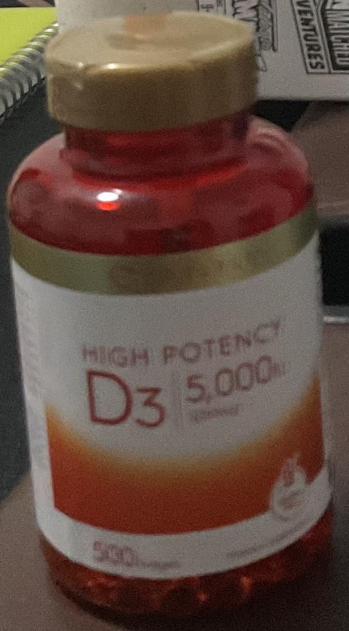 Carlyle Vitamin D3 5000 IU Softgels | 500 Count | Value Size | Non-GMO and Gluten Free Supplement | High Potency Formula | 125mcg customer photo 2