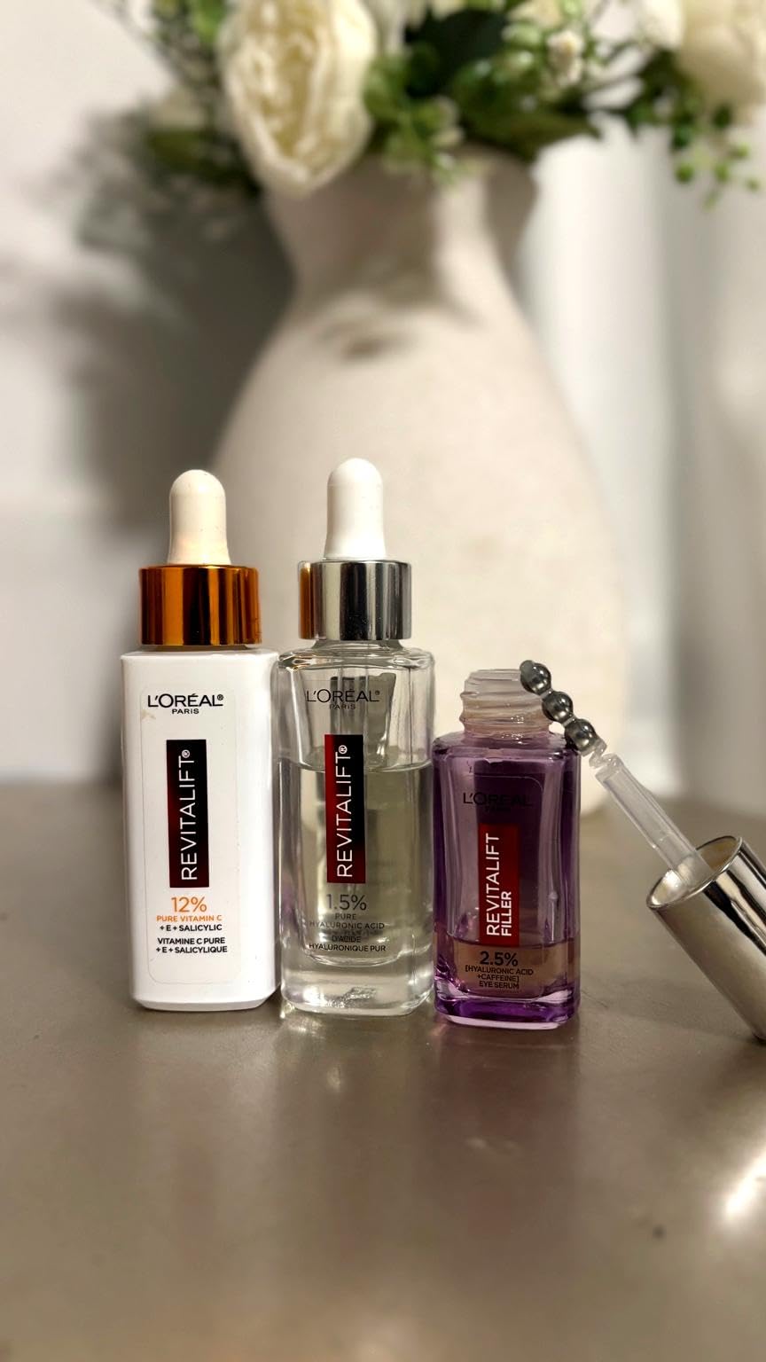 L'Oreal Paris Revitalift 1.5% Pure Hyaluronic Acid Serum for Face, Anti Aging Serum to Hydrate Skin & Reduce Wrinkles, Fragrance Free Skin Care for All Skin Types, 1 Oz customer photo 1
