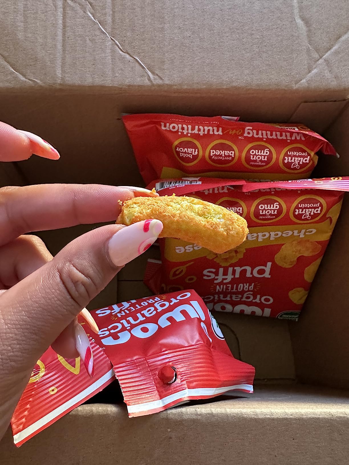 Organic Protein Puffs - 6g Protein - Cheddar Cheese (8 Bags) customer photo 1