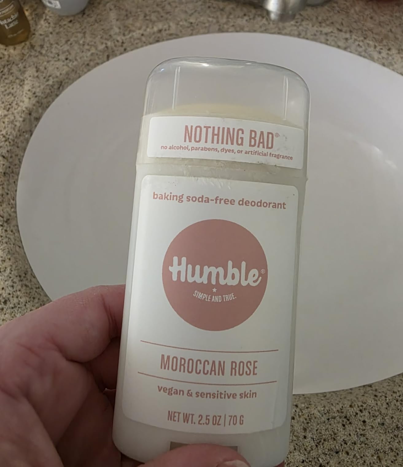 Humble Aluminum-Free Deodorant for Women & Men, Simply Unscented - Baking Soda-Free Natural Deodorant Stick for Sensitive Skin with Essential Oils for Long-Lasting Odor Control, 2.5 Oz customer photo 2