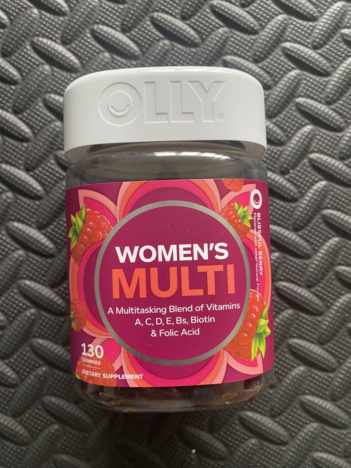 OLLY Women's Multivitamin Gummy, Women's Overall Wellness, Vitamins A, C, D, E, Biotin, Folic Acid, Adult Chewable Supplement, Berry Flavored, 65 Day Supply - 130 Count customer photo 1