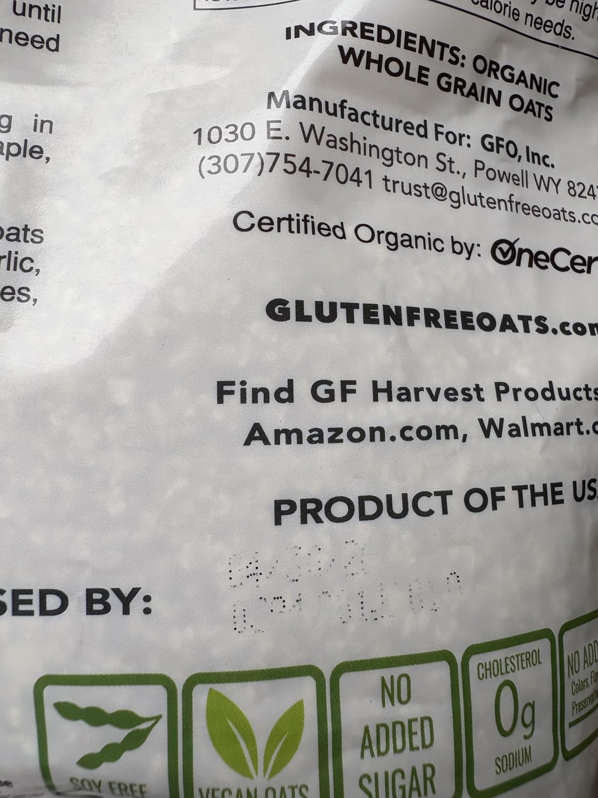 GF Harvest Gluten Free Certified Organic Whole Grain Steel Cut Oats, 2.5 Pound (Pack of 2) customer photo 1