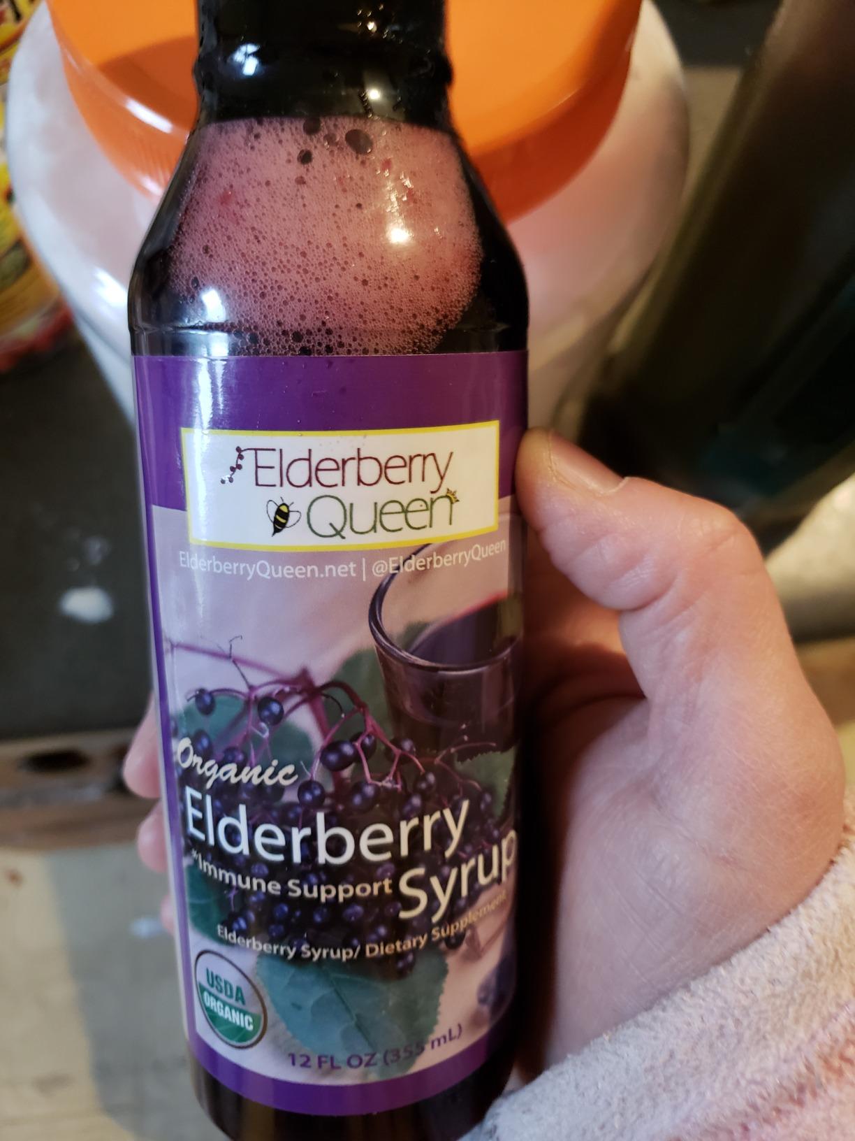 Elderberry Queen Organic Elderberry Syrup 24 Fl Oz - Immune Support Formula with Sambucus Black Elderberry & Aronia Berry - Pure Natural Certified Organic Elderberry Syrup for Kids and Adults customer photo 2