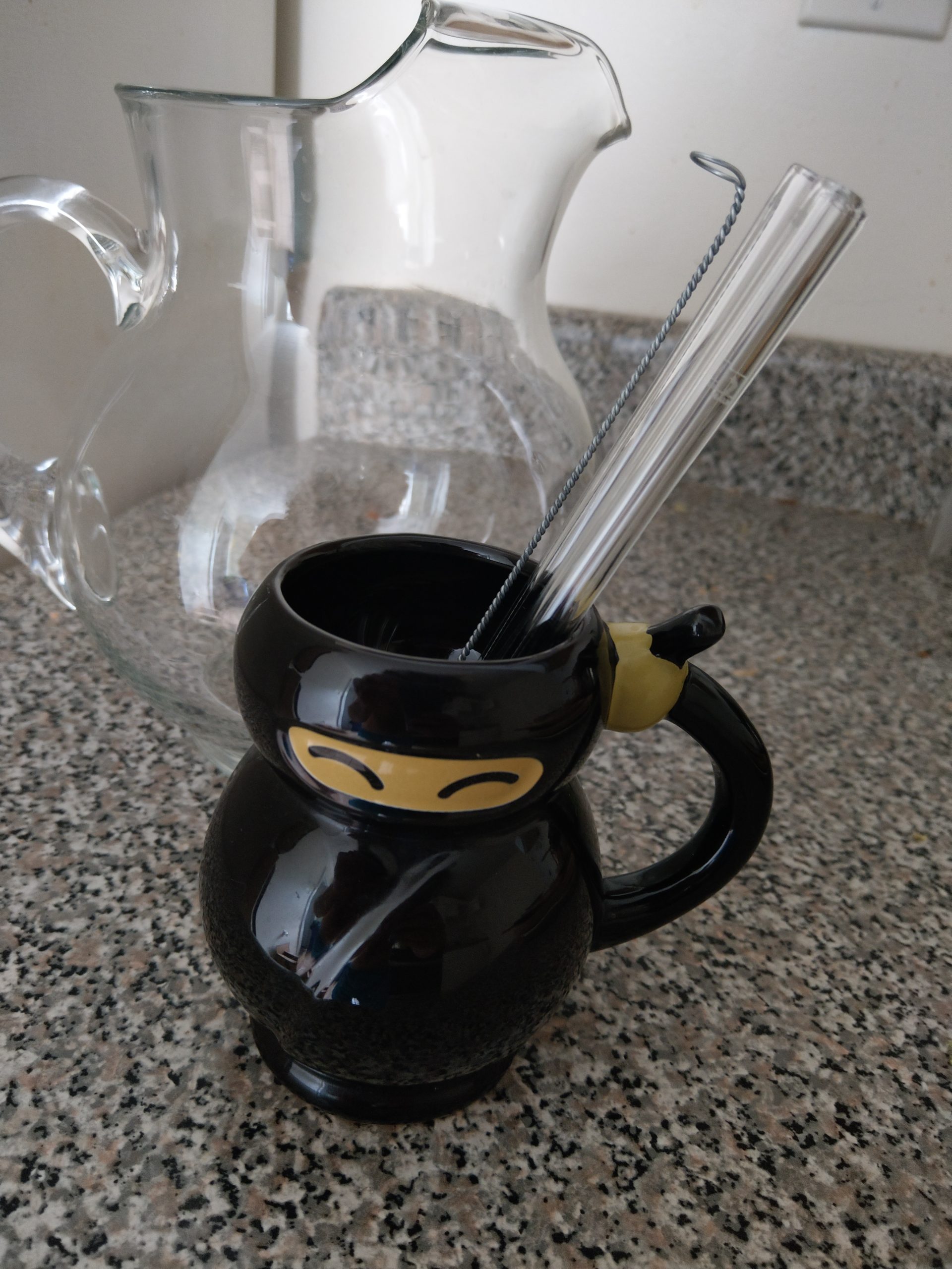 Halm Glass Straws - 6x Reusable 8 inch Drinking Straws clear + Plastic-Free Cleaning Brush - Made in Germany - Dishwasher Safe - Straight - Perfect for Smoothies, Cocktails customer photo 1