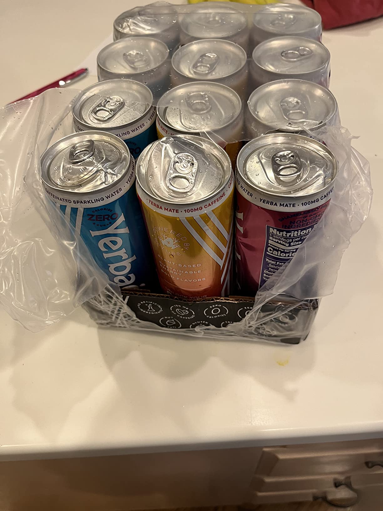 Yerbaé Energy Seltzer - Variety Performance Pack. No Sugar/Calories/Carbs. Energized by Yerba Mate Naturally Caffeinated Plant-Based, Healthy Alternative to Coffee/Sugary Sodas, Pack of 12, 12oz cans customer photo 2
