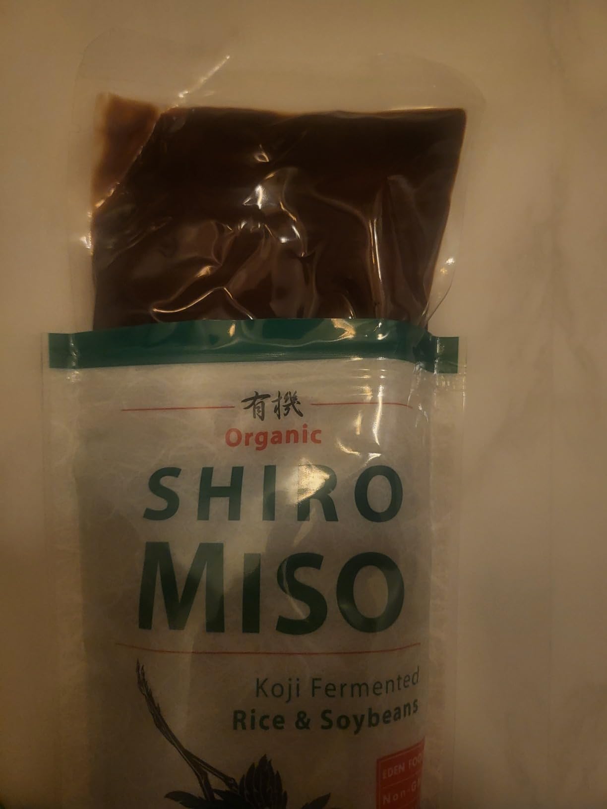 Eden Organic Shiro (White) Miso, Less Sodium, Koji Fermented Rice and Non-GMO Soybeans, Traditionally Made in Japan, 12.1 oz customer photo 1