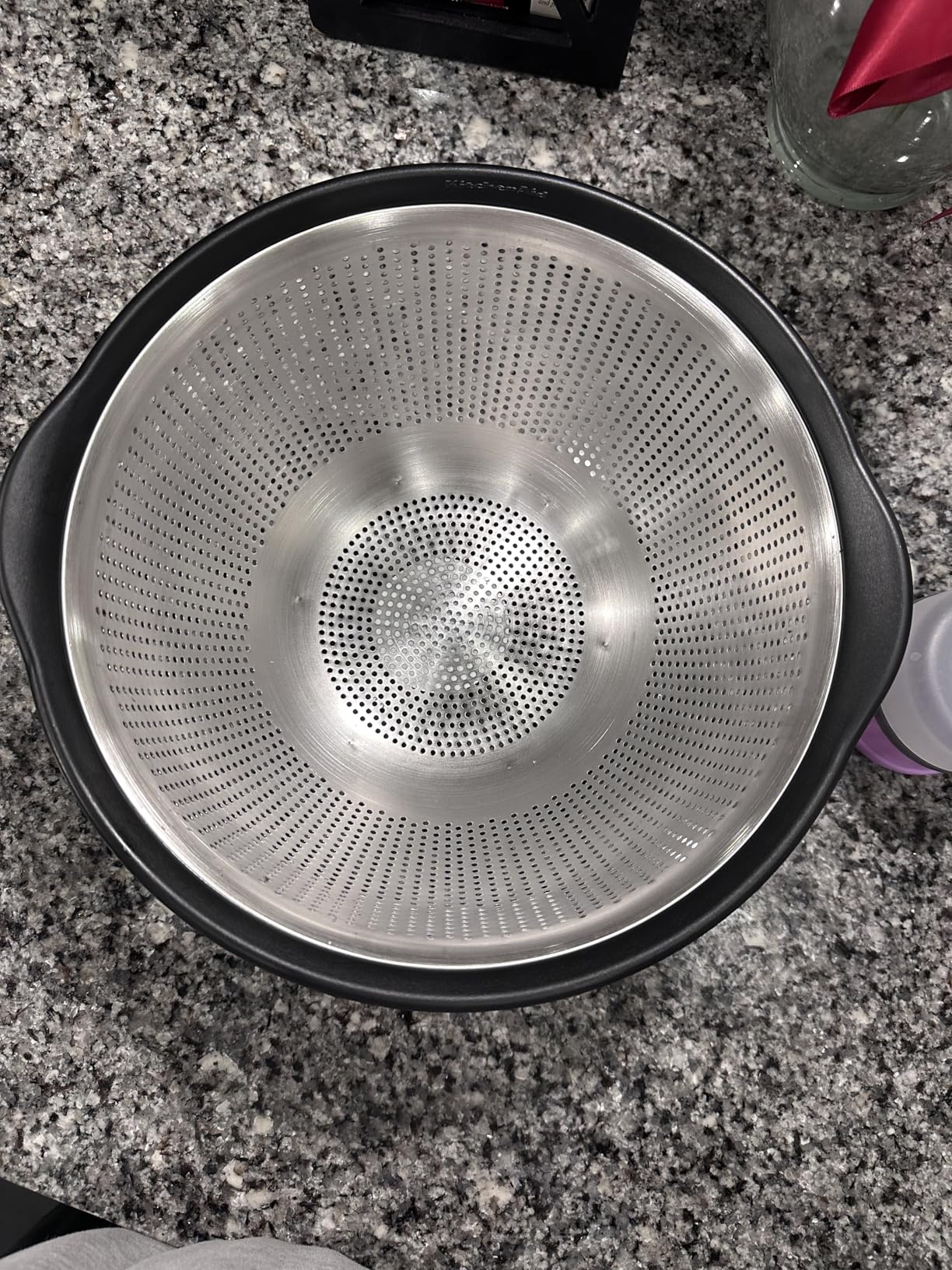 KitchenAid Stainless Steel Colander, 5 Quart, Black customer photo 1