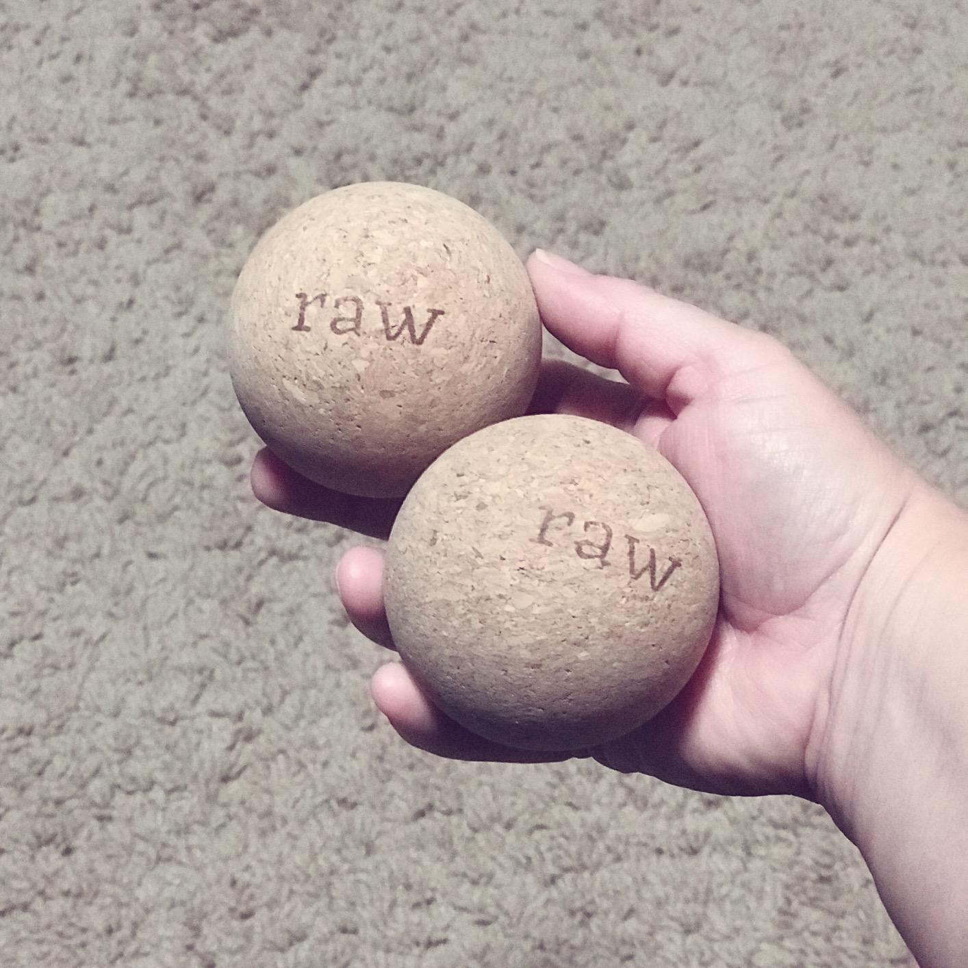 Travel Cork Massage Ball | Lightweight, Sustainable Alternative to Lacrosse Ball for Muscle Pain Relief (1.9 Inch (Pack of 2), Sanded Cork) customer photo 2