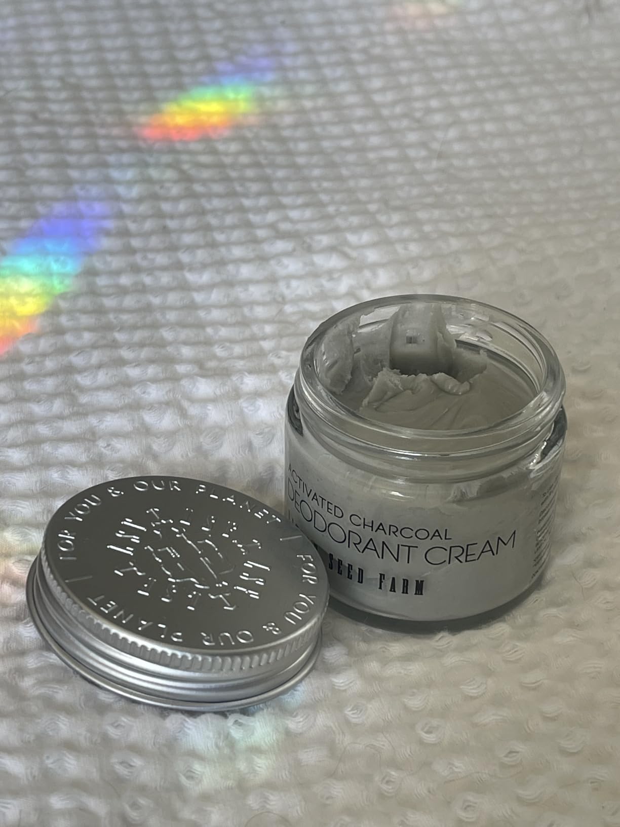 Little Seed Farm All Natural Deodorant Cream - Unscented - Aluminum Free Deodorant for Women or Men, Net Wt. 2.4oz | 68g customer photo 1