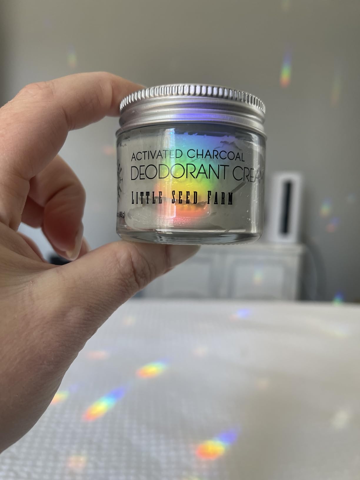 Little Seed Farm All Natural Deodorant Cream - Unscented - Aluminum Free Deodorant for Women or Men, Net Wt. 2.4oz | 68g customer photo 2