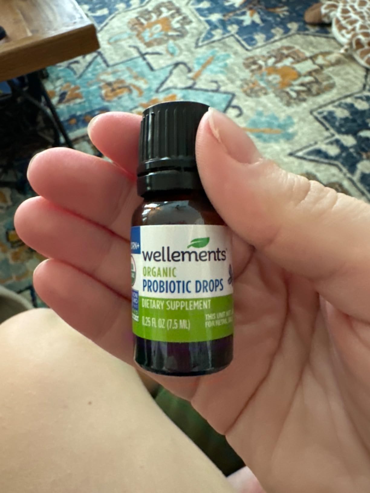 Wellements Organic Baby Probiotic Drops (0.25 Fl Oz) - Digestive & Immune Support for Infants - Toddler Probiotic Helps with Newborn+ Gut Health, Gas, Constipation & Colic Support - Preservative Free customer photo 2
