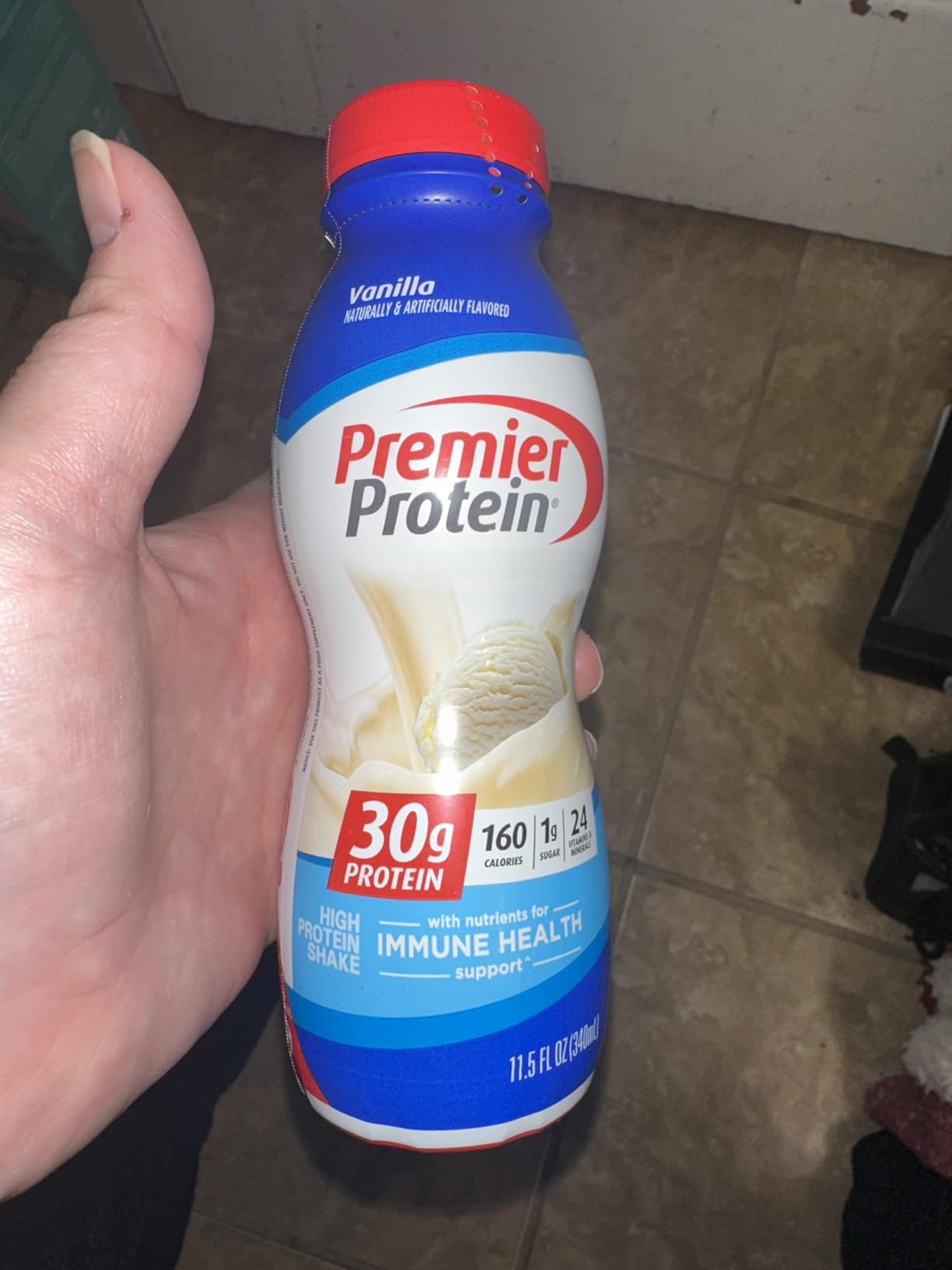 Premier Protein Shake, Vanilla, 30g Protein, No Added Sugar, 24 Vitamins & Minerals to Support Immune Health, Gluten-Free, 11.5 fl oz (12 Pack) customer photo 2